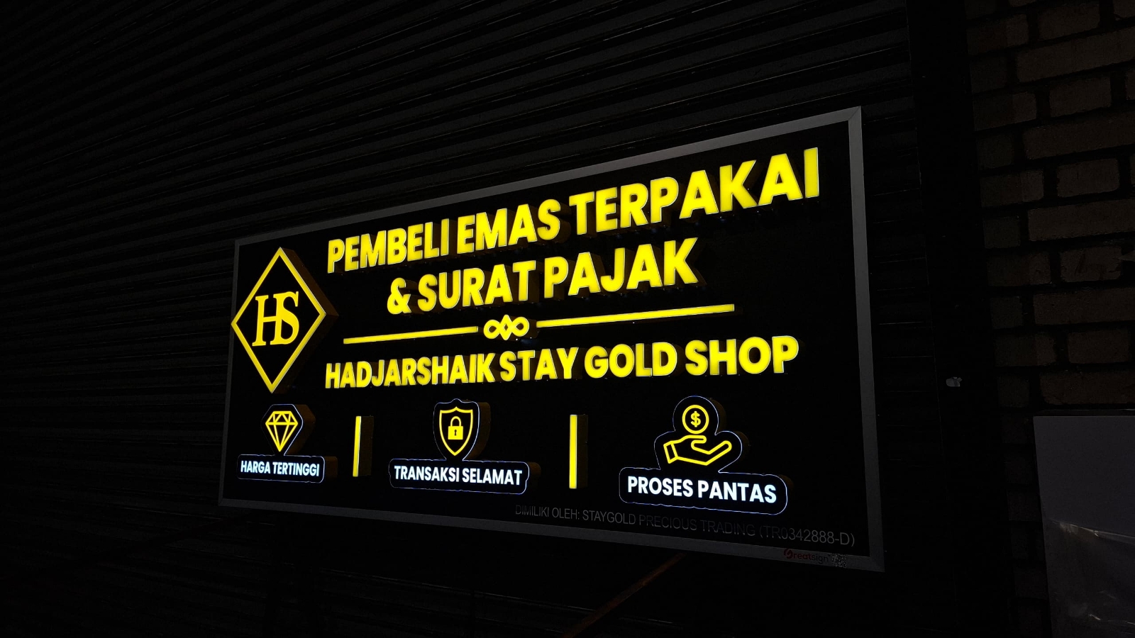 TRUSTED QUALITY 3D LED FRONTLIT JEWELRY KEDAI EMAS SIGNBOARD INDUSTRY SPECIALIST IN SUBANG JAYA & DAMANSARA