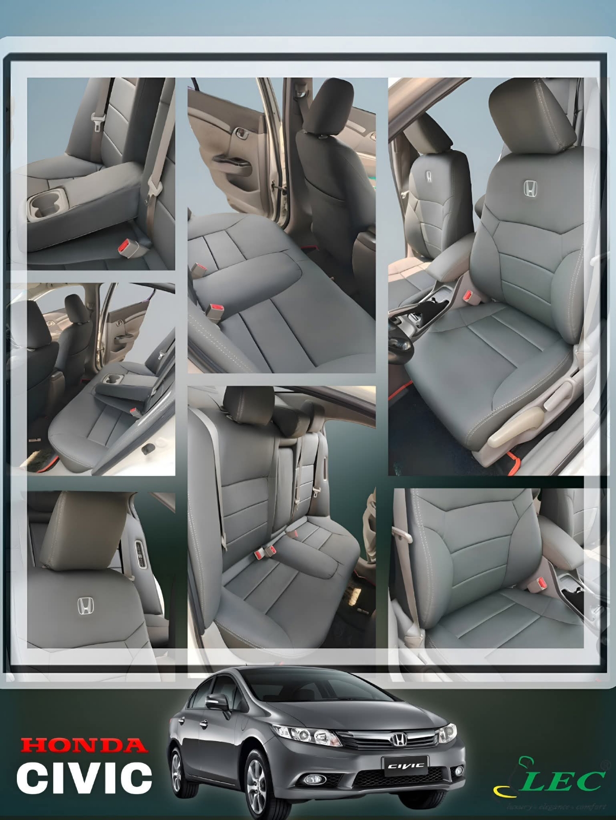 Leather seat cover 