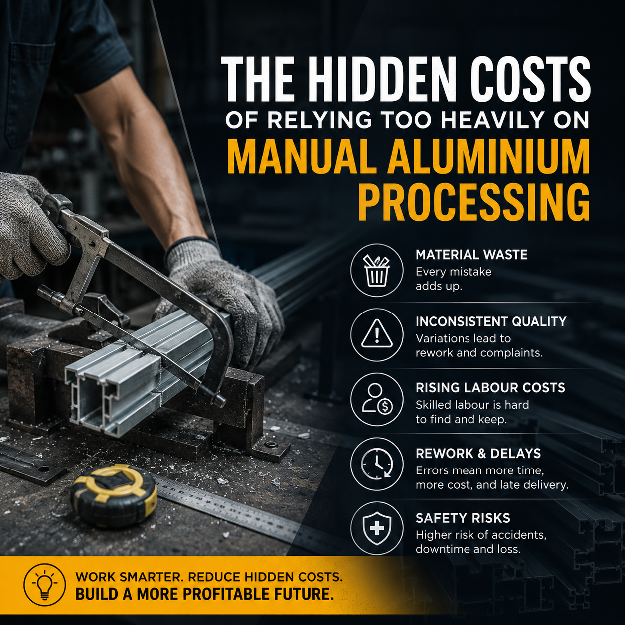The Hidden Costs of Relying Too Heavily on Manual Aluminium Processing