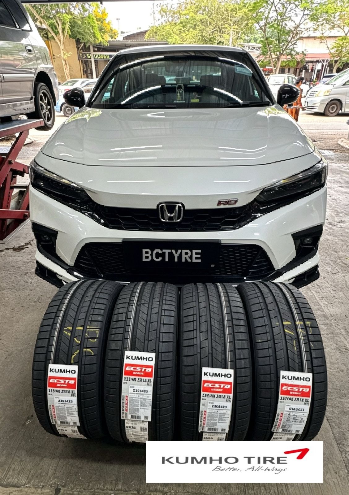 🚗💥 Honda Civic 升级🛞 235/40ZR18 Kumho Ecsta Sport PS72 🔥_125822062026