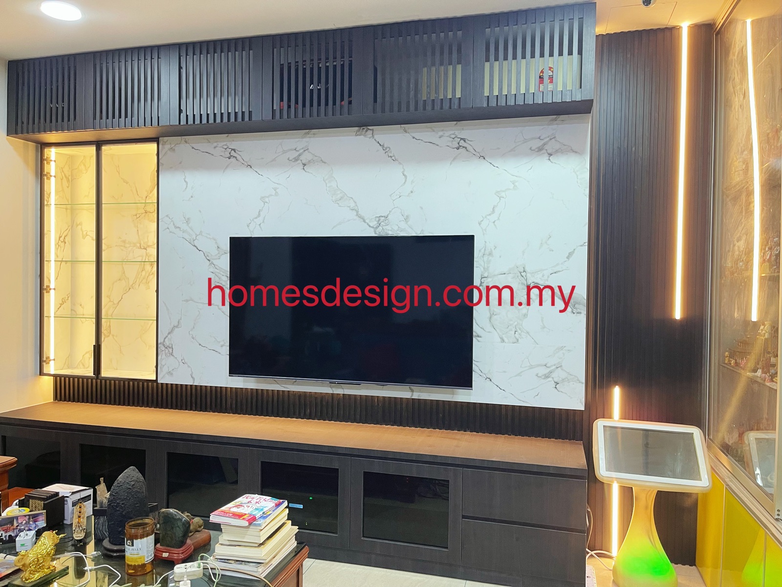 Fluted Panel Design Tv Console