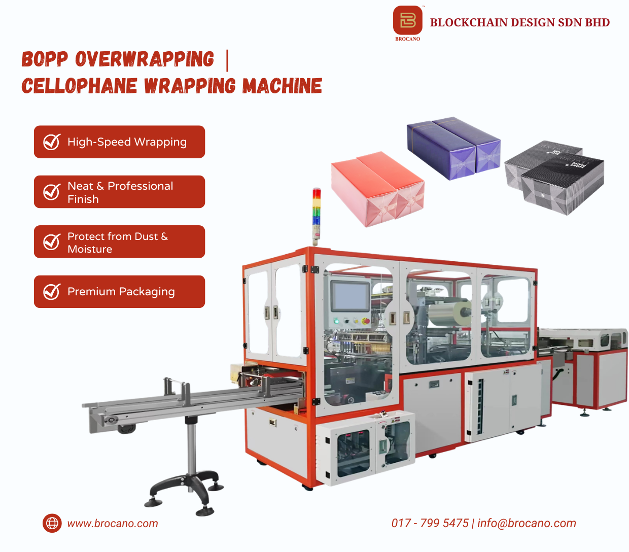 Top BOPP Overwrapping / Cellophane Wrapping Machine in Penang