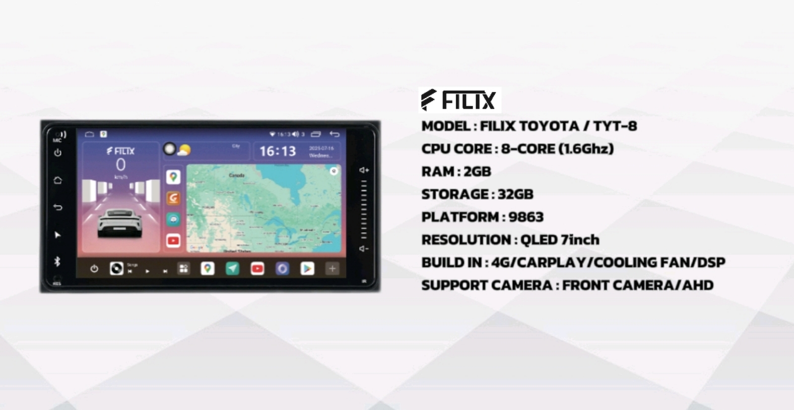 Android Double Din Player 7''
