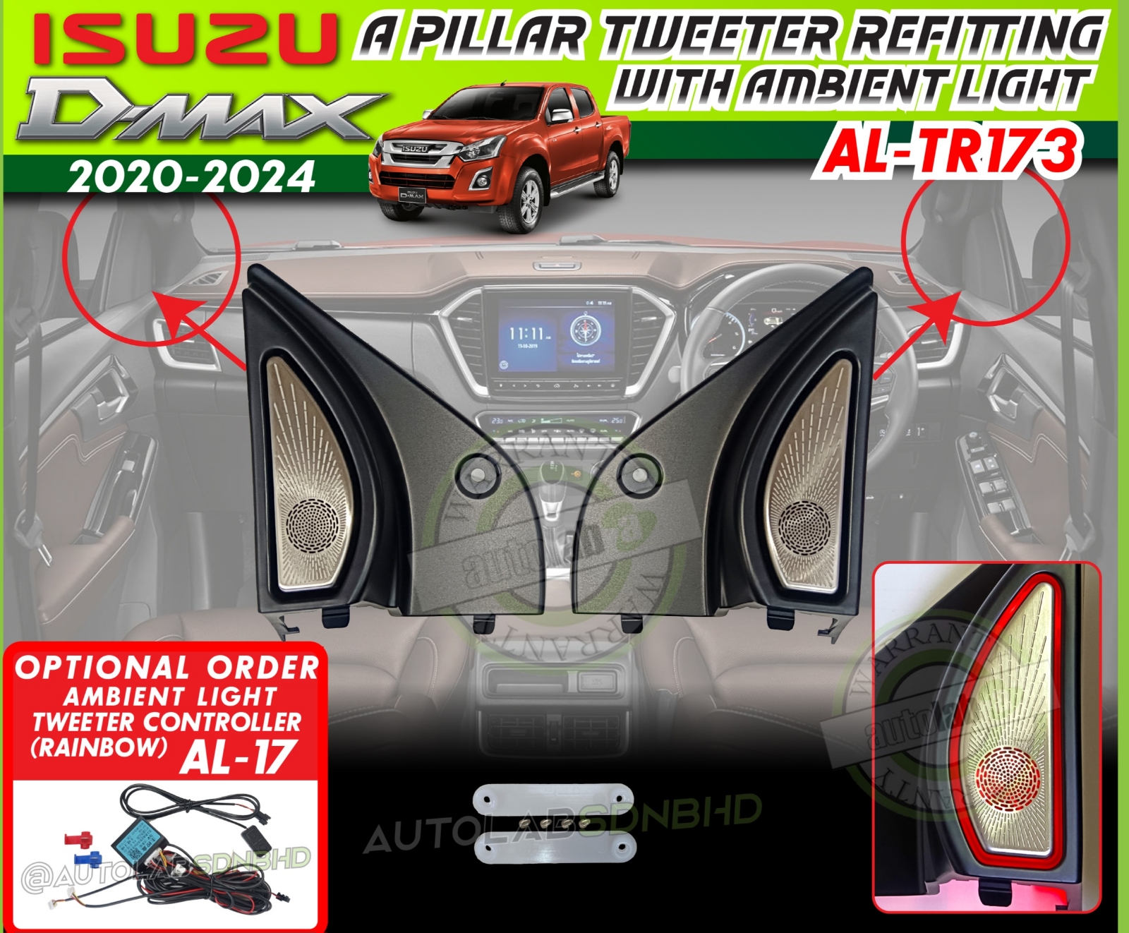 Isuzu Dmax Pillar A Ambient Light