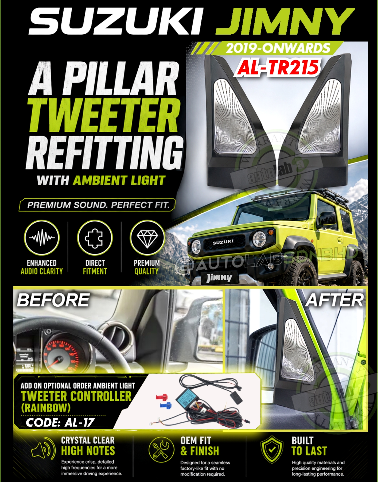 Suzuki Jimny Pillar A Ambient Light