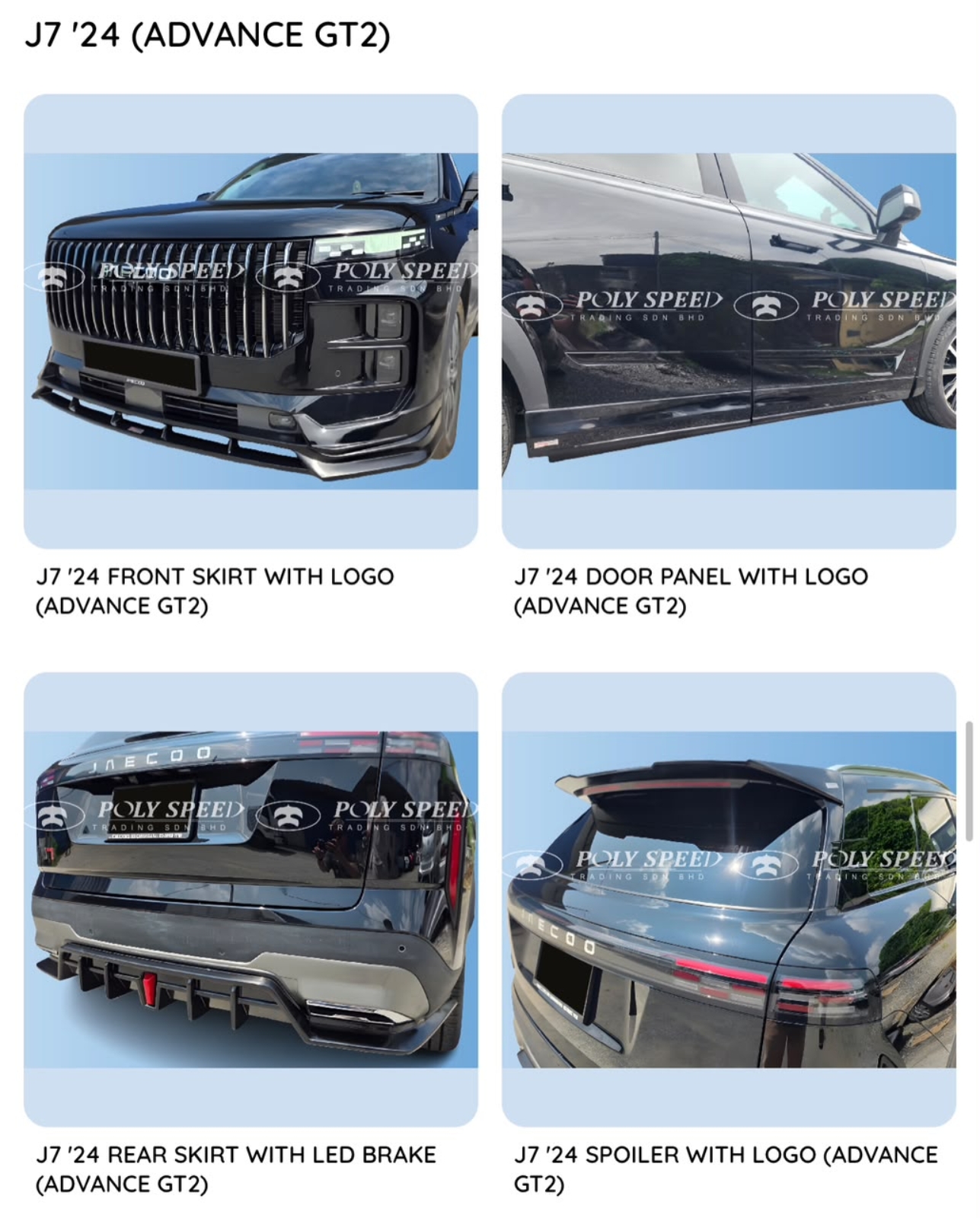 J7 Advance GT2 Bodykit