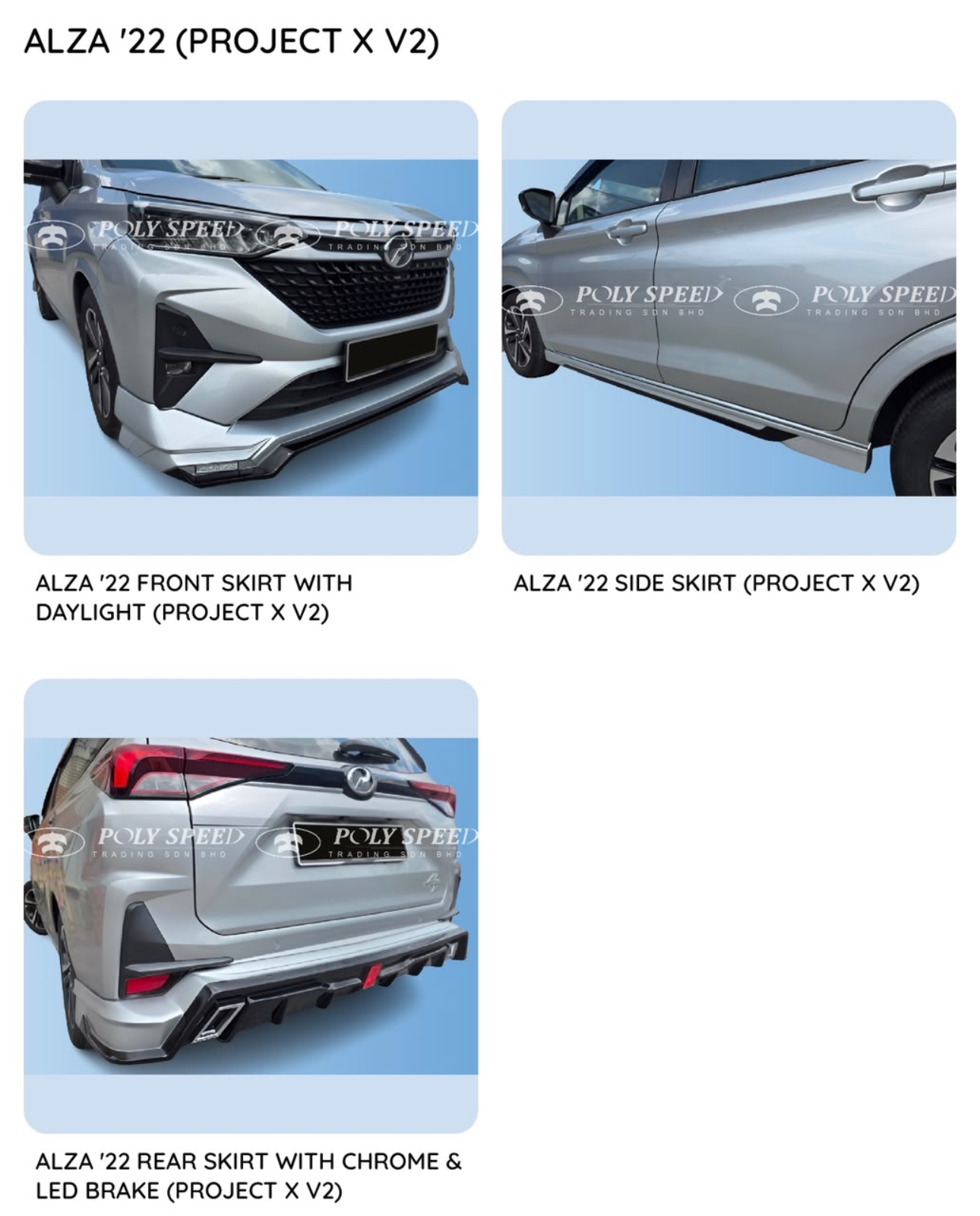 Alza Facelift Project X V2 Bodykit