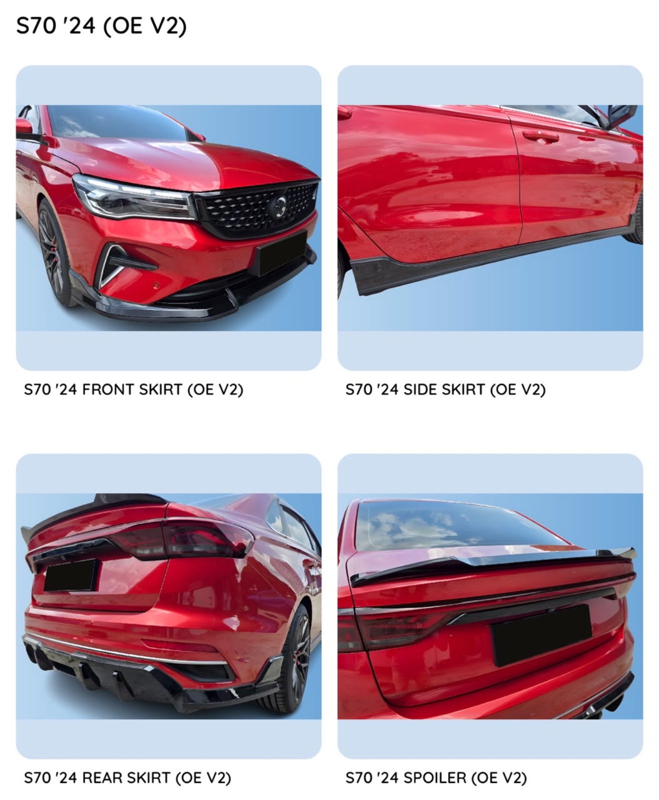 S70 OEM V2 Bodykit
