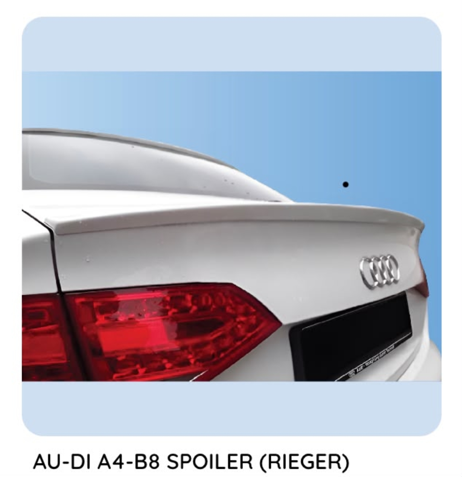 Audi A4 B8 Rieger Spoiler