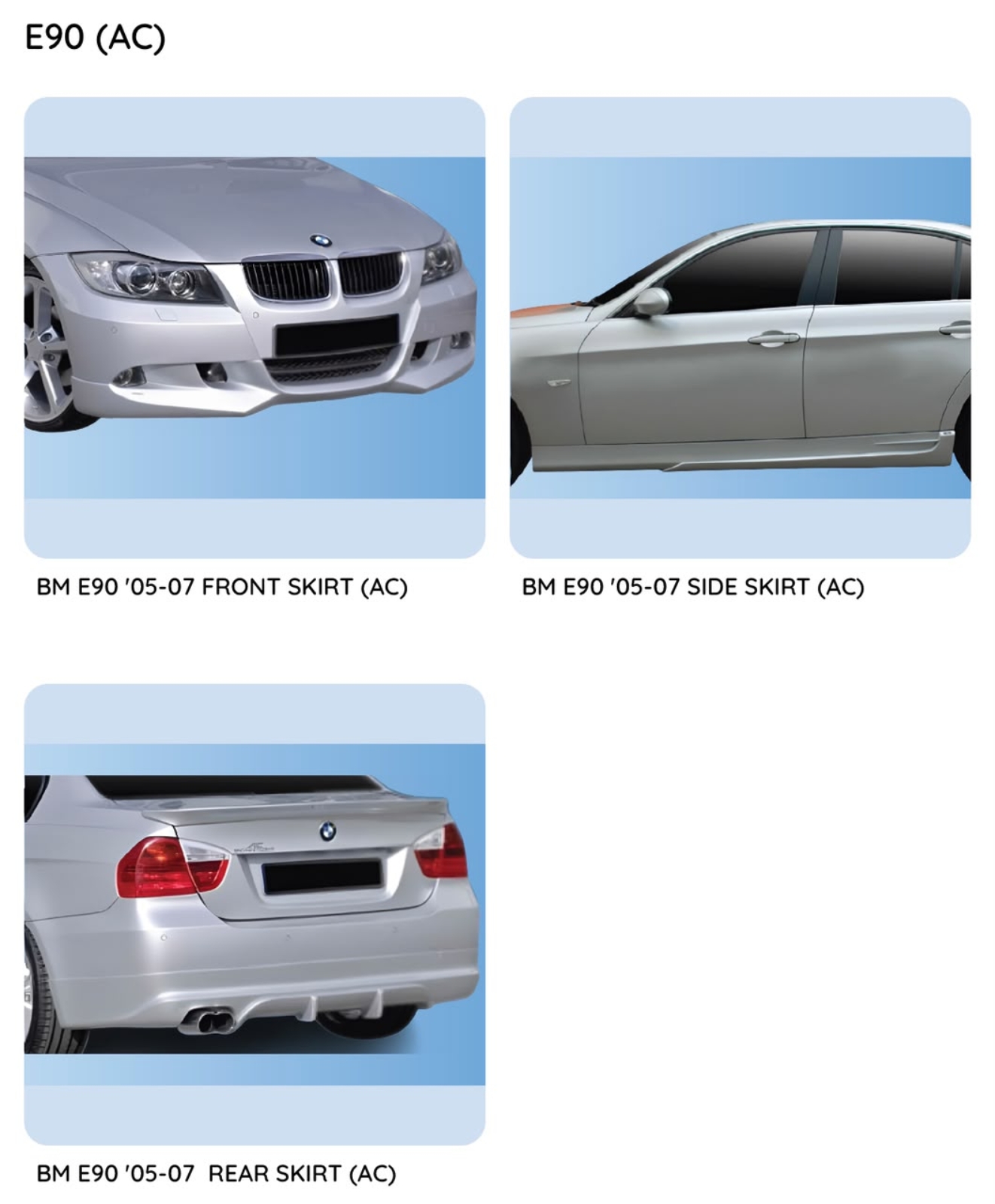 BMW E90 AC Bodykit