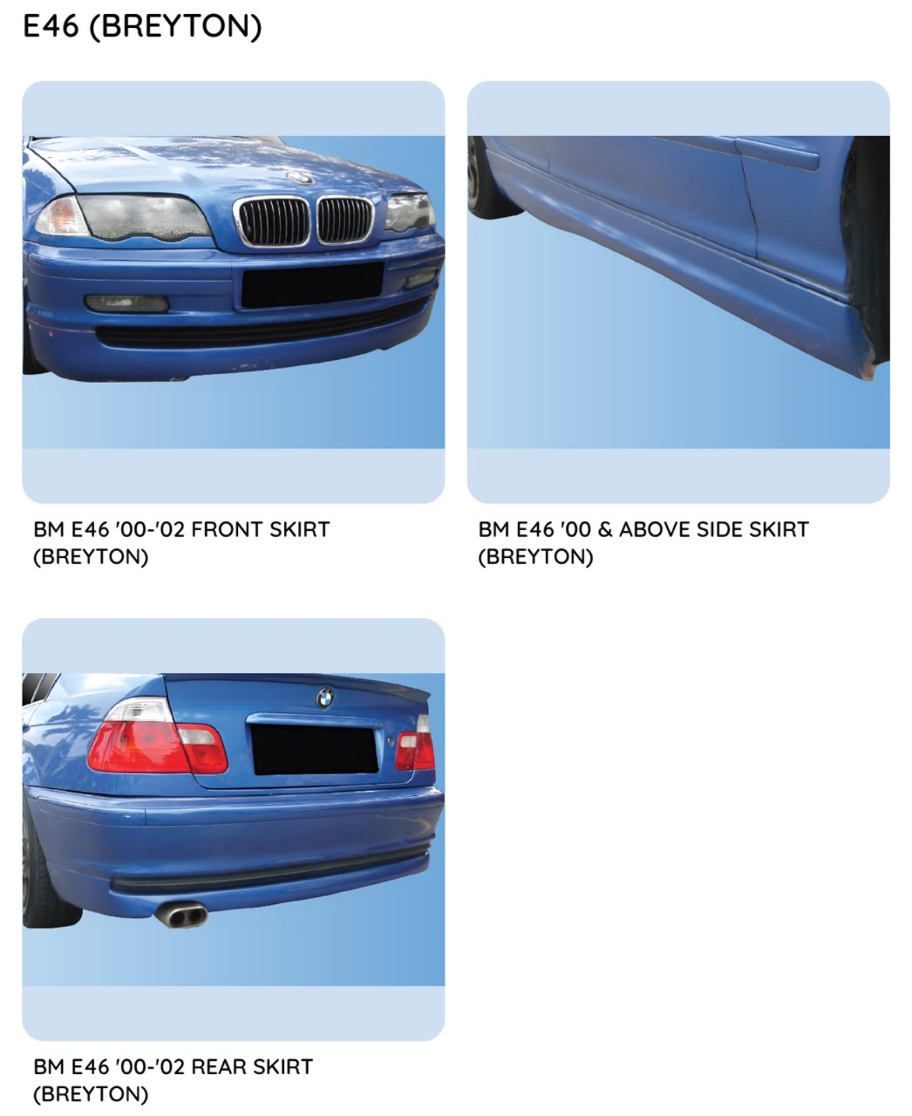 BMW E46 Breyton Bodykit