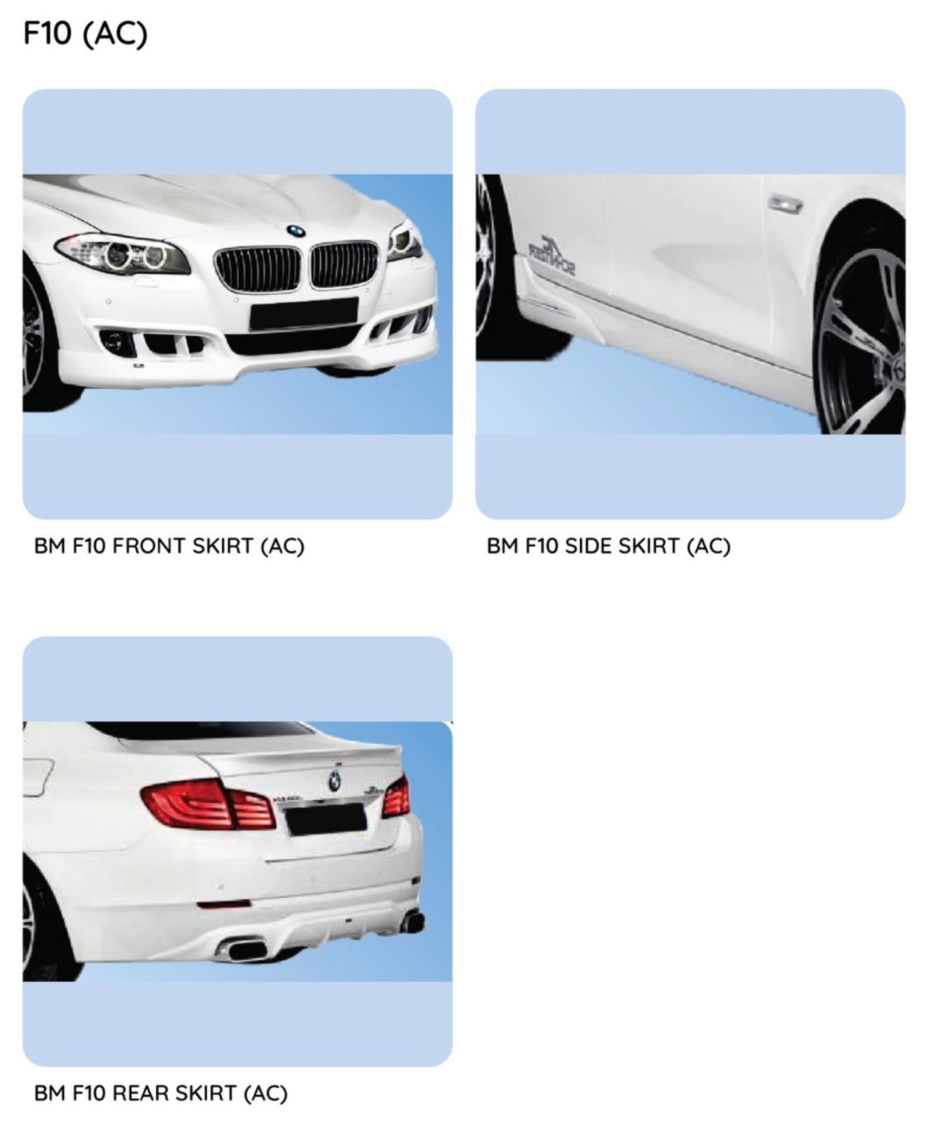 F10 AC Bodykit
