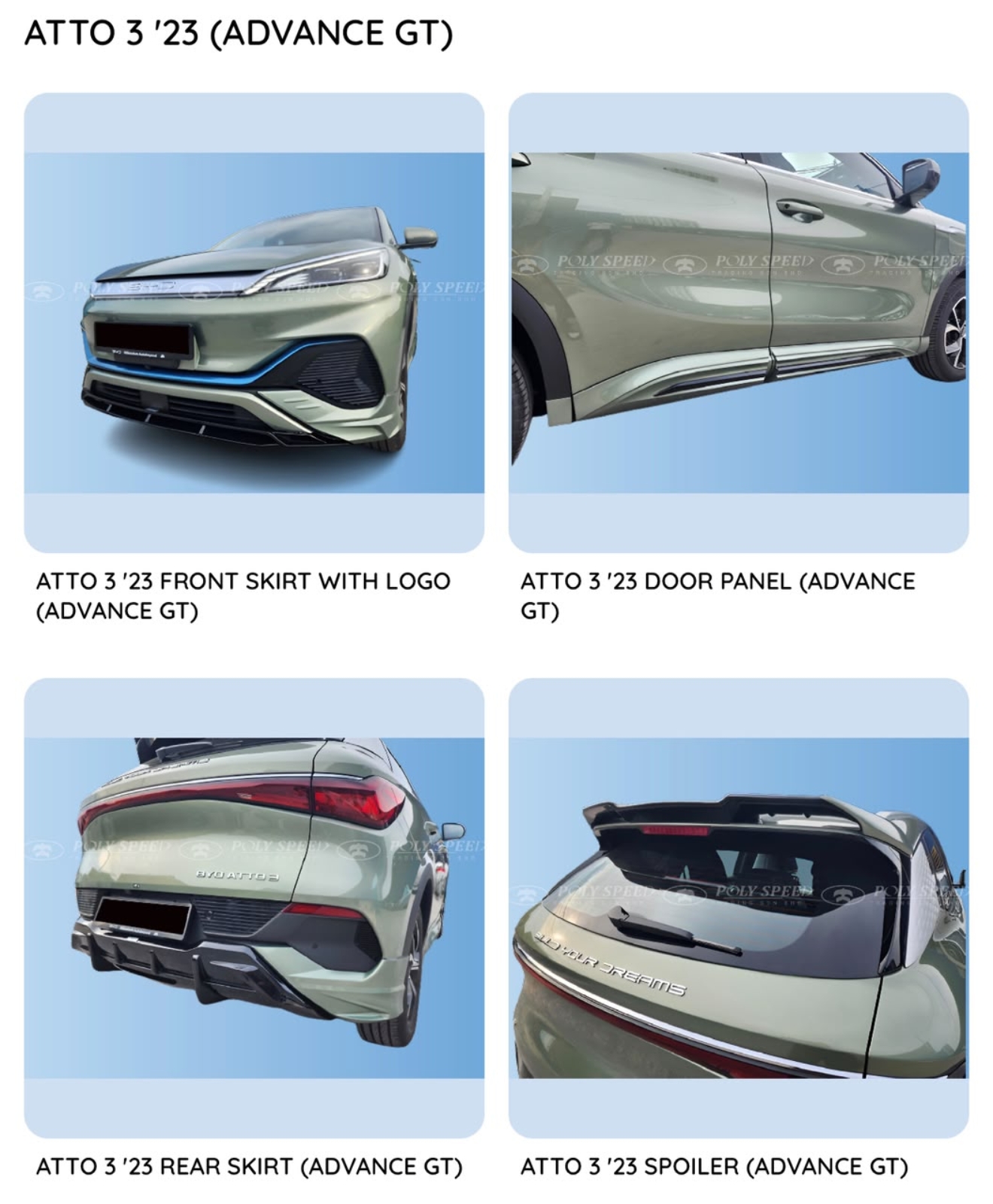 ATTO 3 Advance GT Bodykit