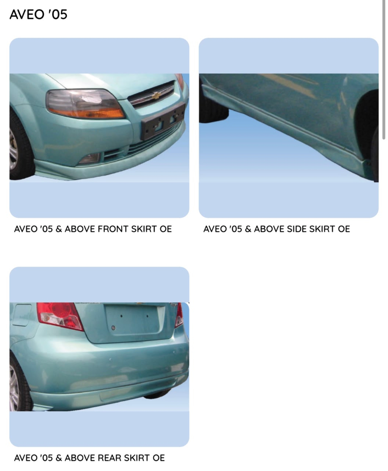 AVEO Bodykit