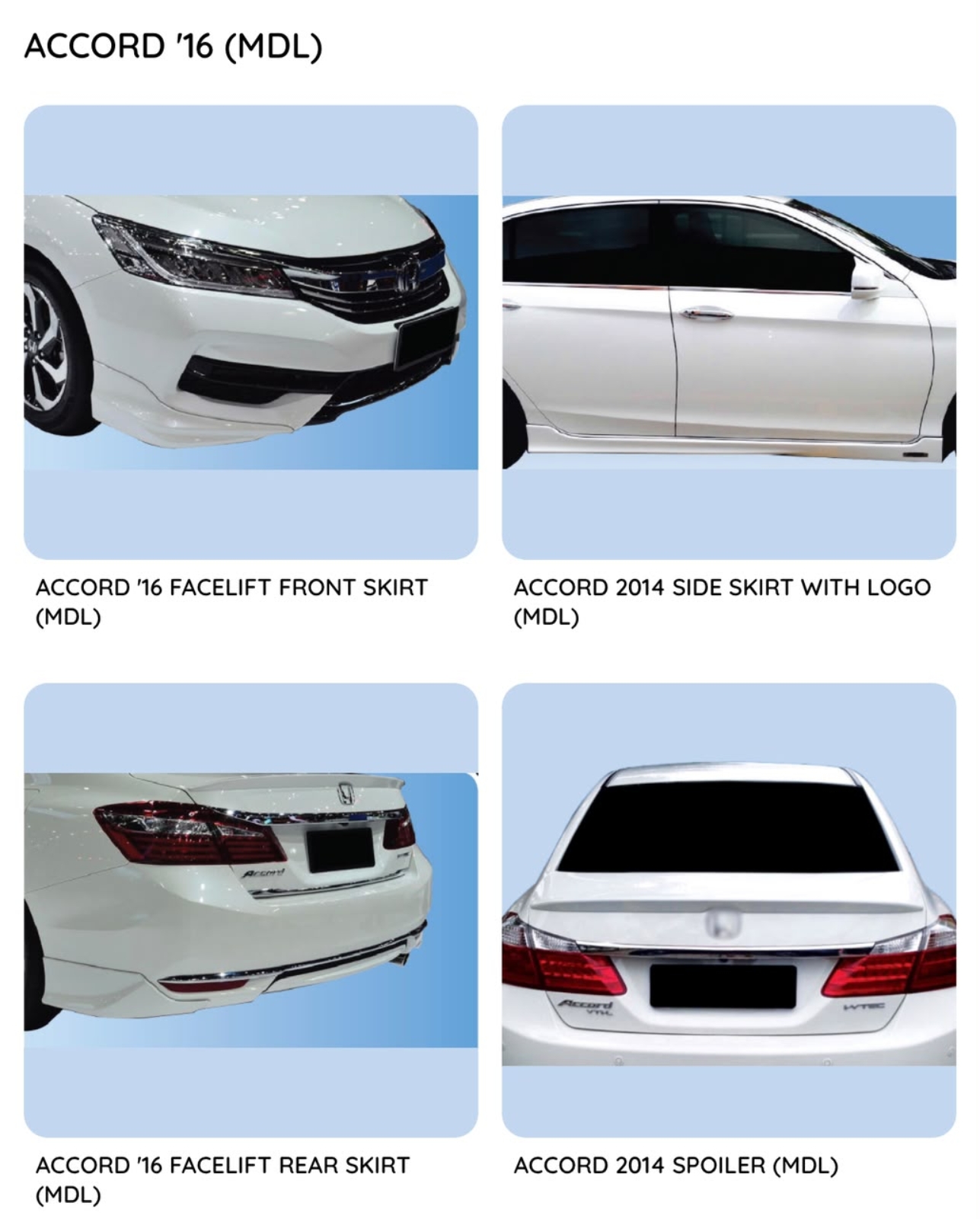 Accord 16 Modulo Bodykit