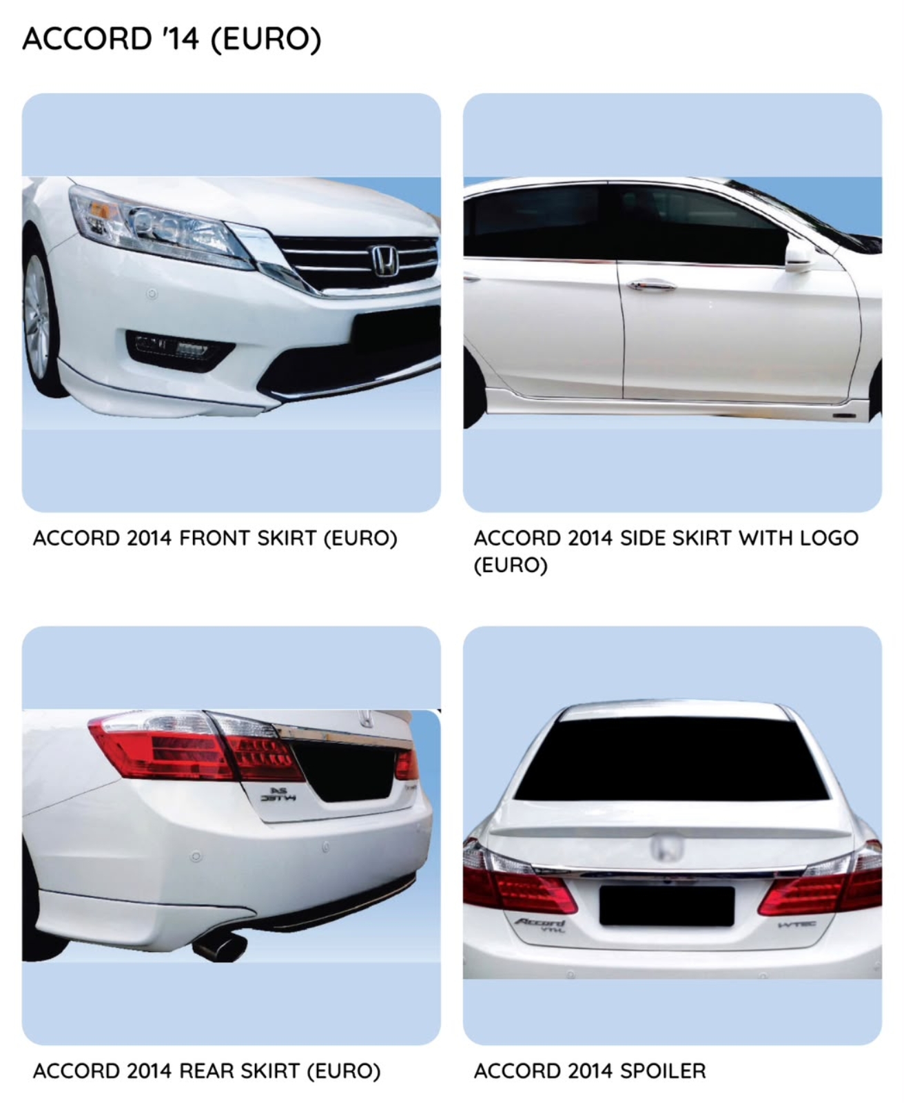 ACCORD 14 Euro Bodykit