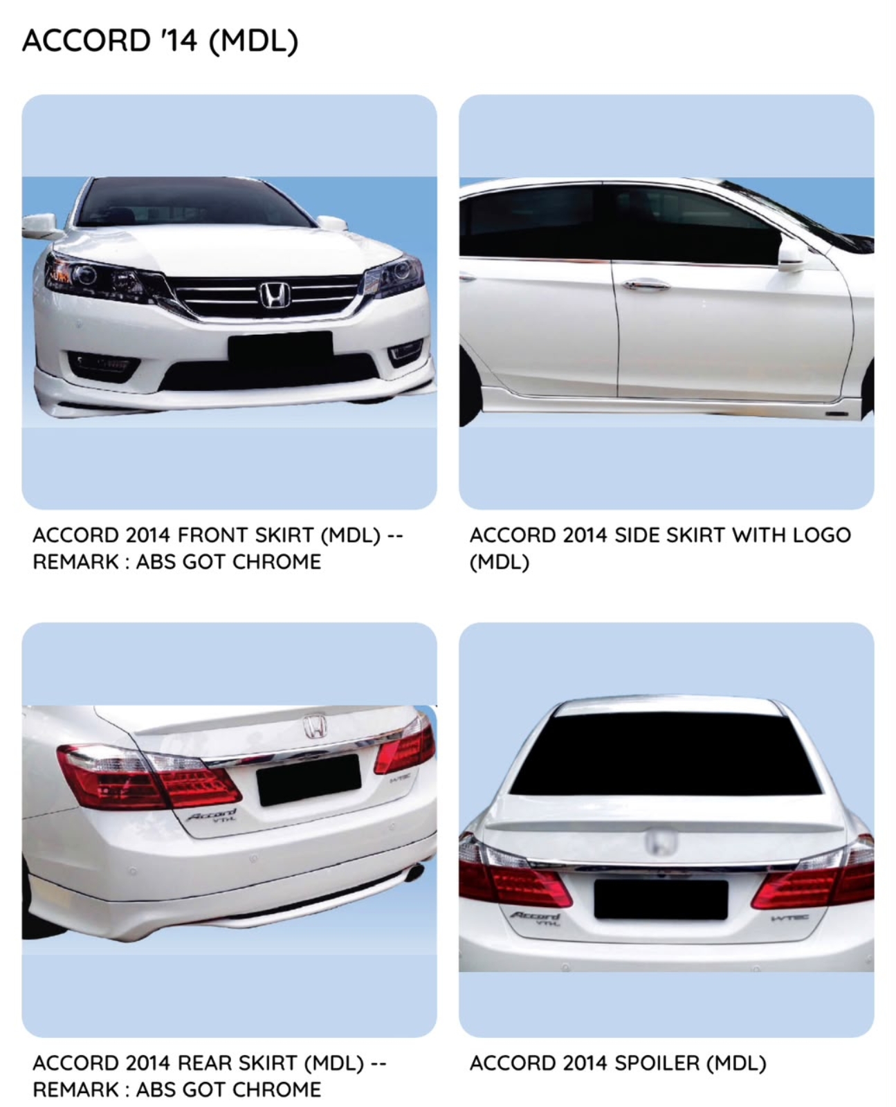 Accord 14 Modulo Bodykit