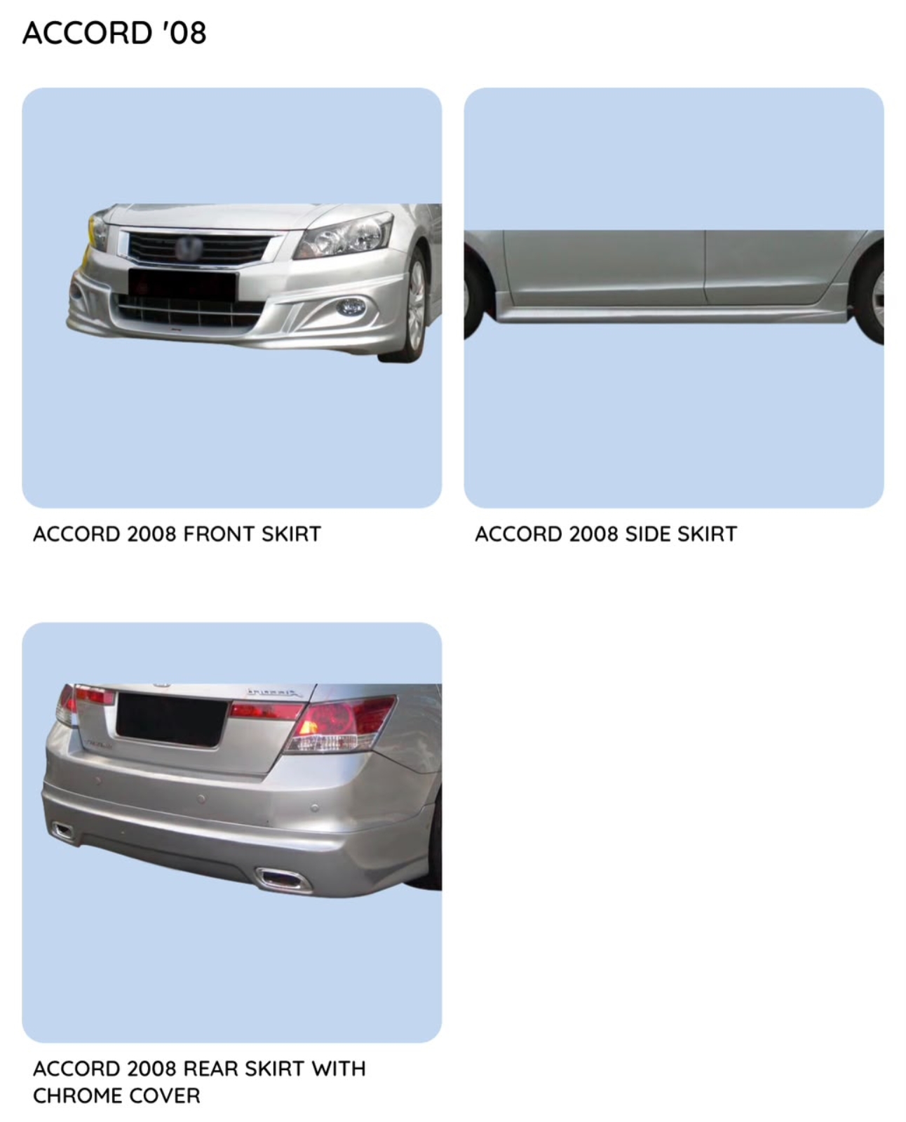 Accord 08 Bodykit
