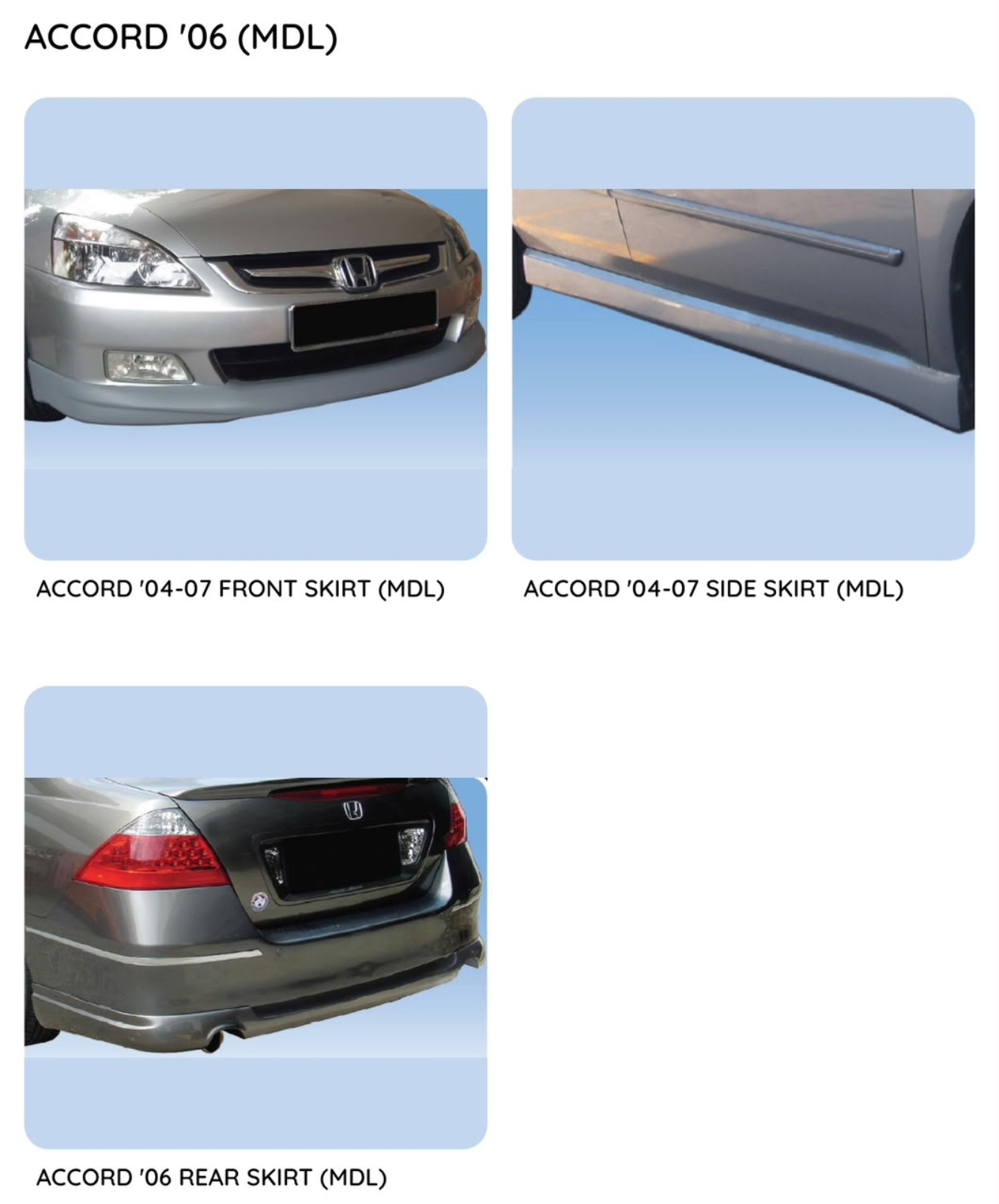 Accord 06 Modulo Bodykit