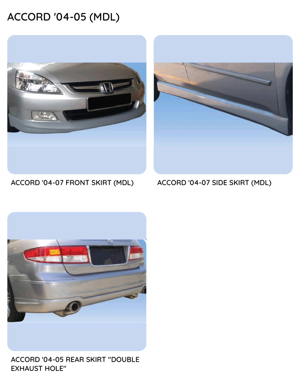 Accord 04 Modulo Bodykit