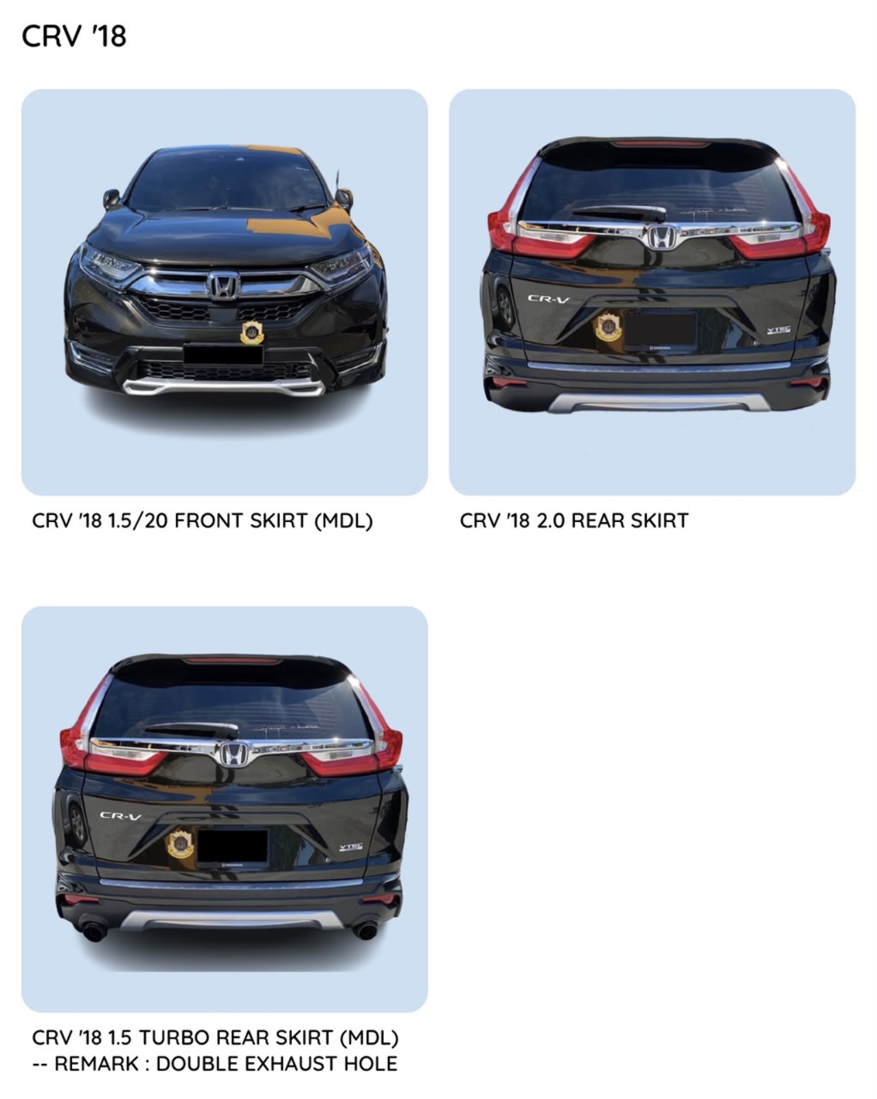 CRV 18 Modulo Bodykit