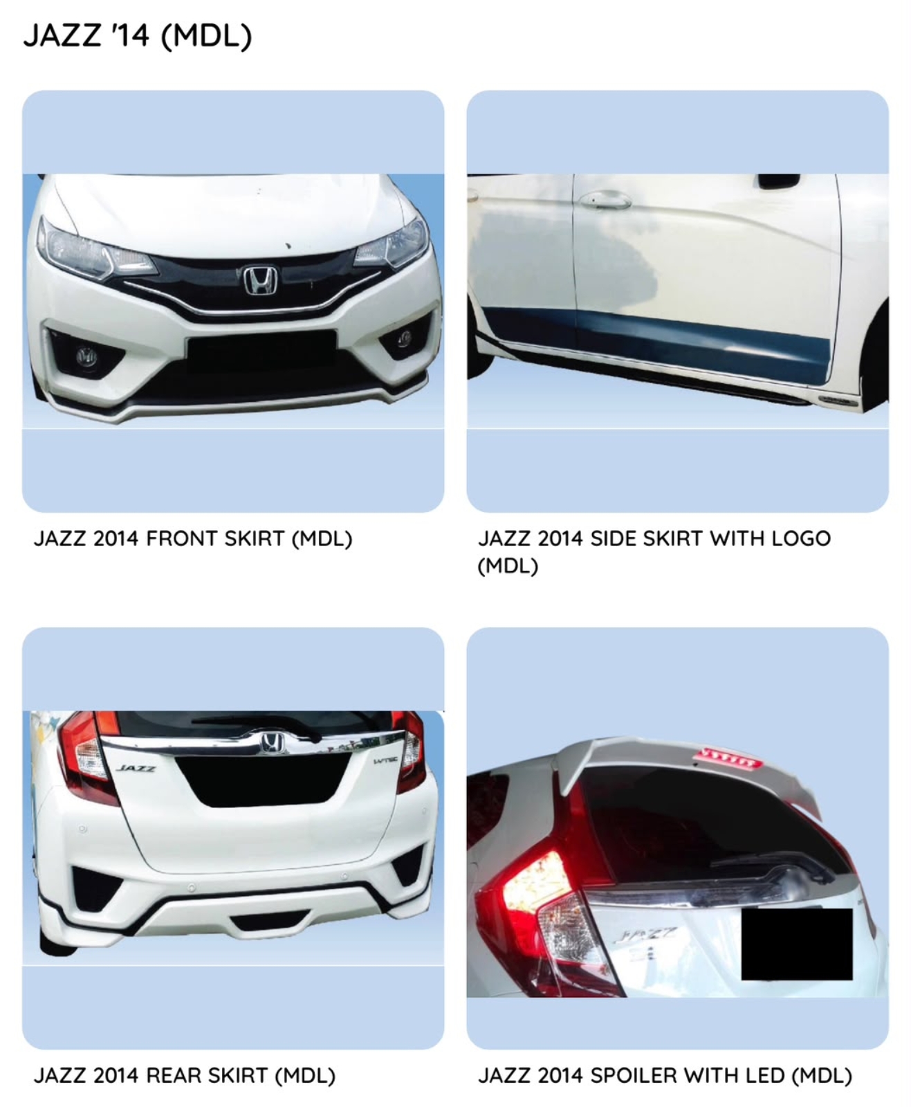 Jazz 14 Modulo Bodykit