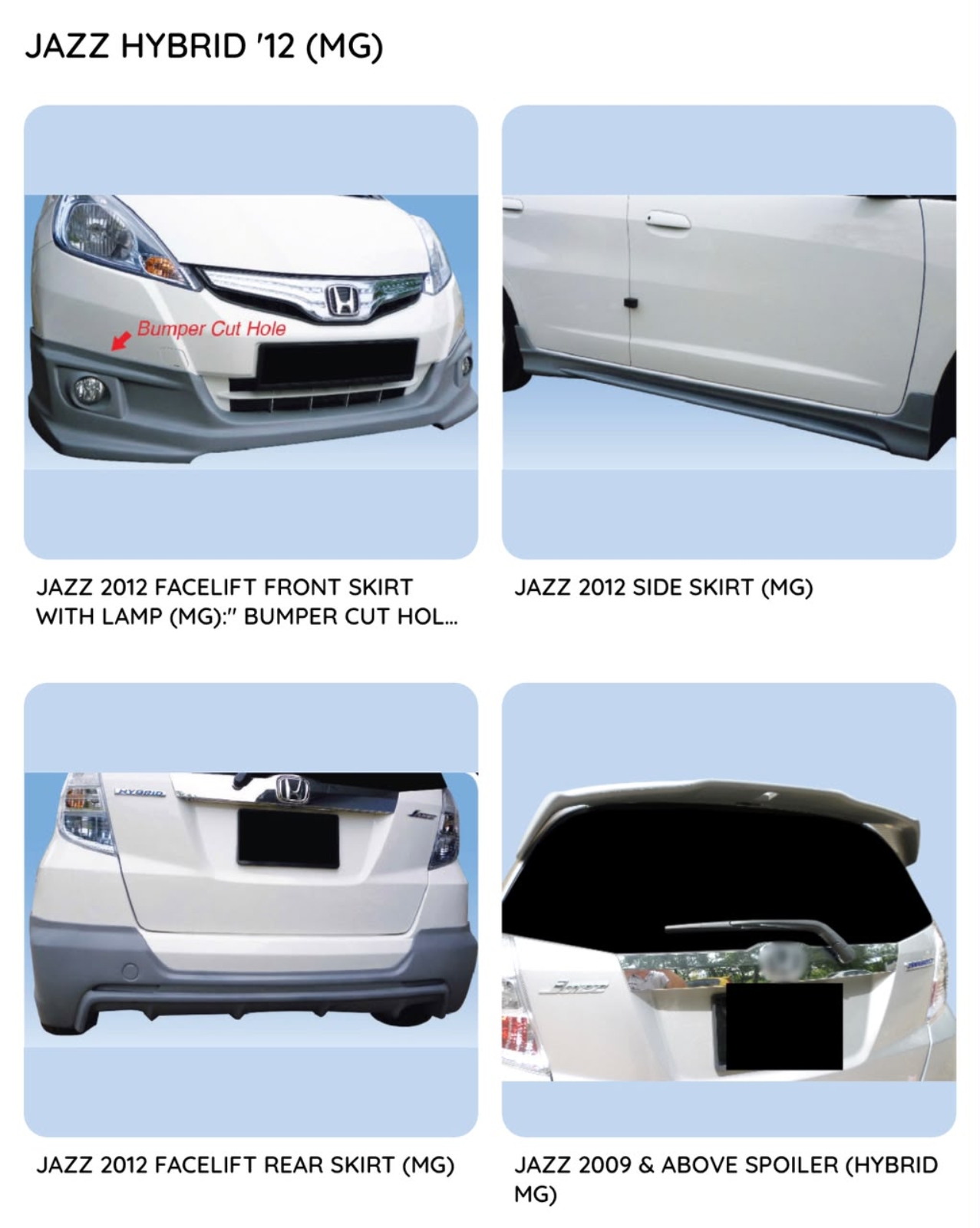 Jazz 12 Hybrid Mugen Bodykit
