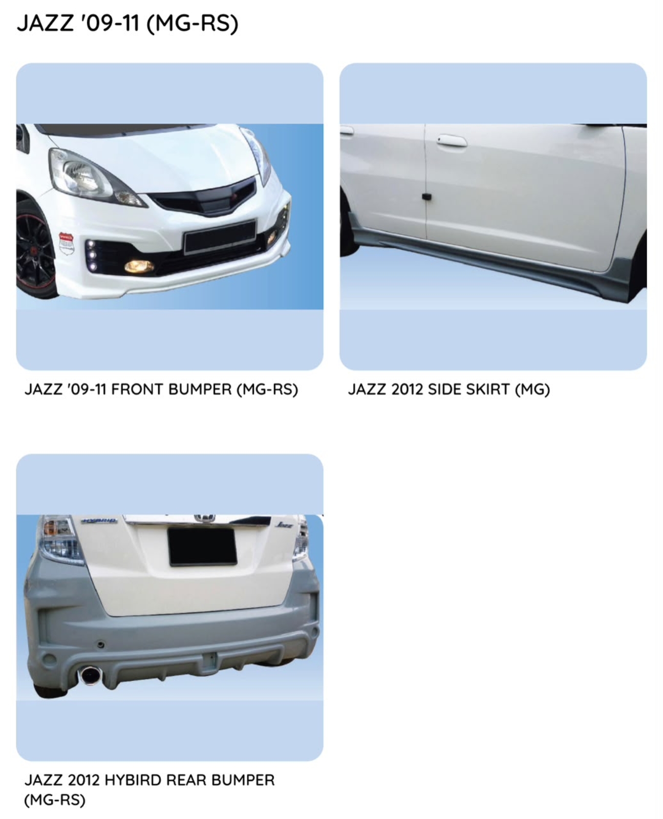 Jazz 09 Mugen RS Bodykit