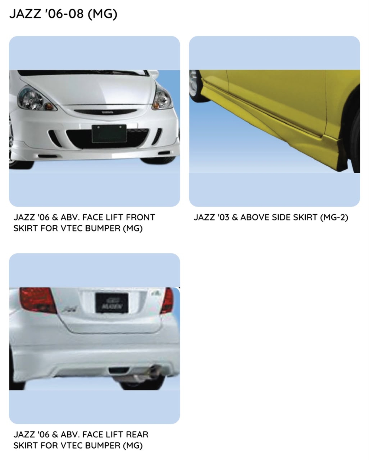 Jazz 06 Mugen Bodykit