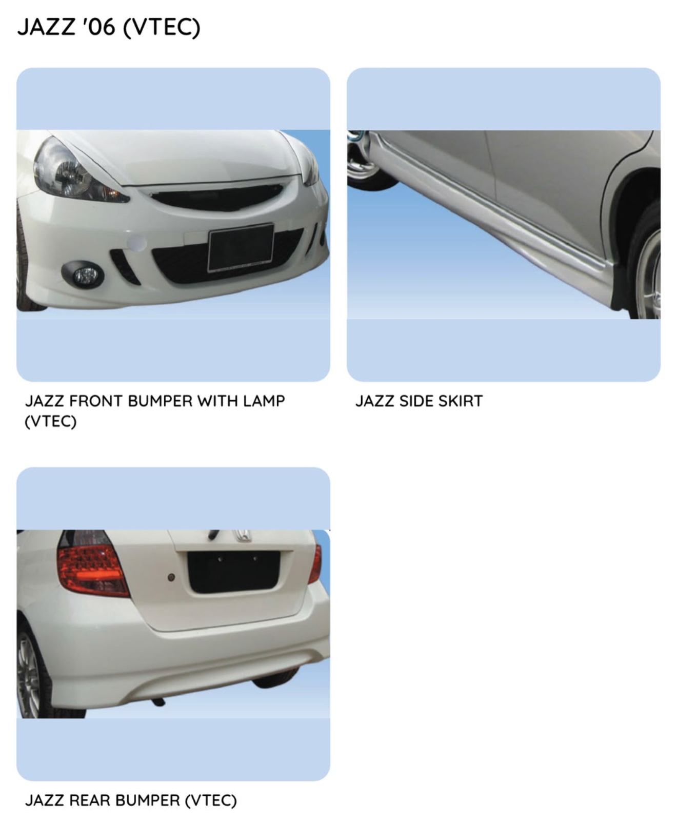 Jazz 06 Vtec Bodykit