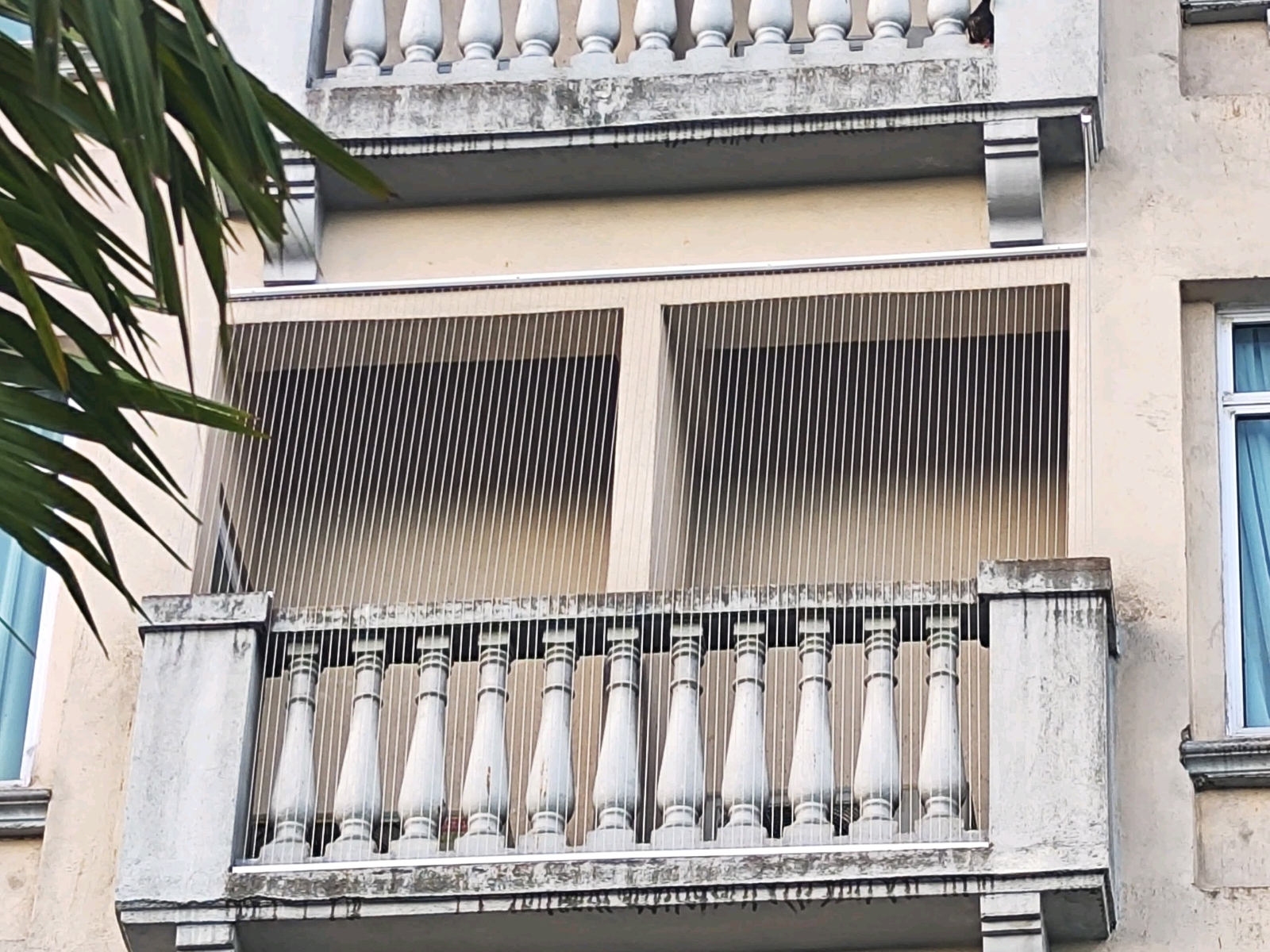Invisible cable grille done at Hotel balcony