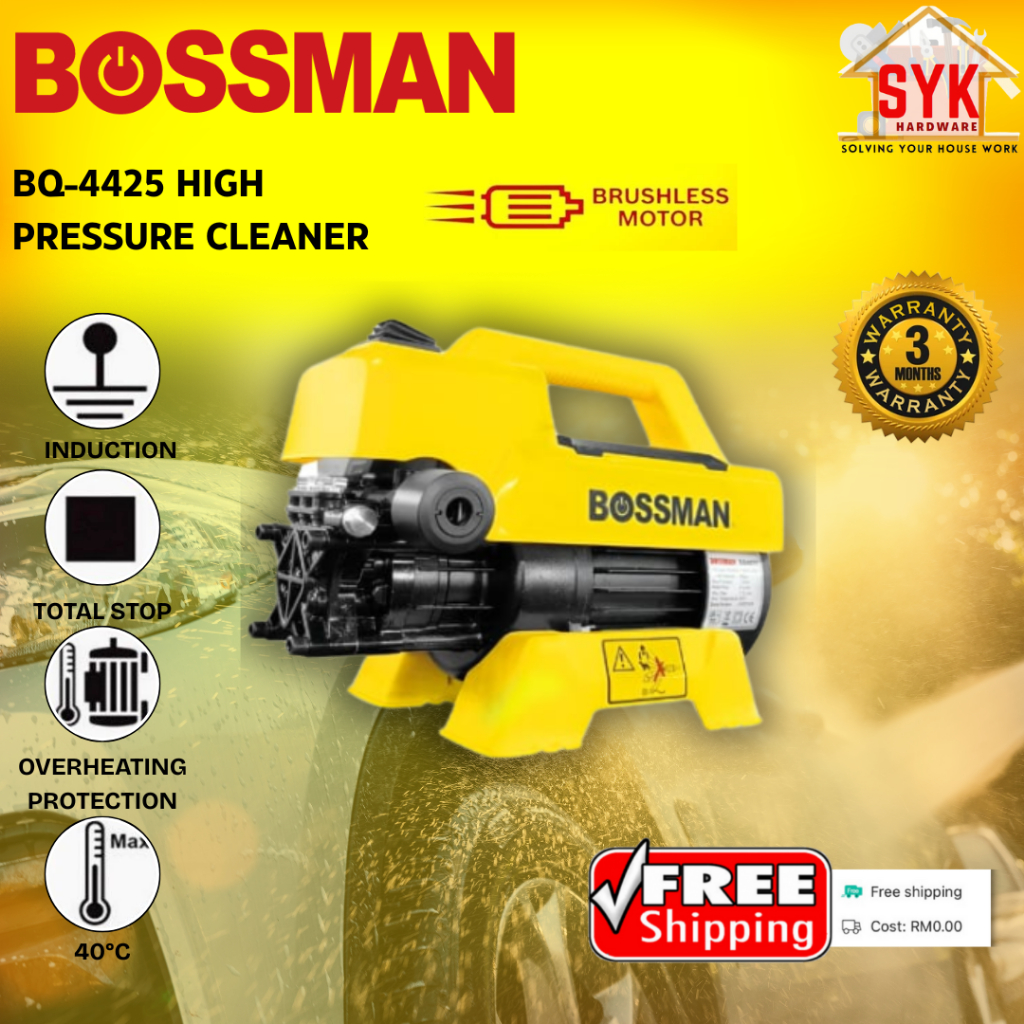 SYK (Free Shipping) BOSSMAN BQ-4425/PECKER S8/TSUNAMI HPC6120 Water Jet High Pressure Washer Car Wash Mesin Cuci Kereta