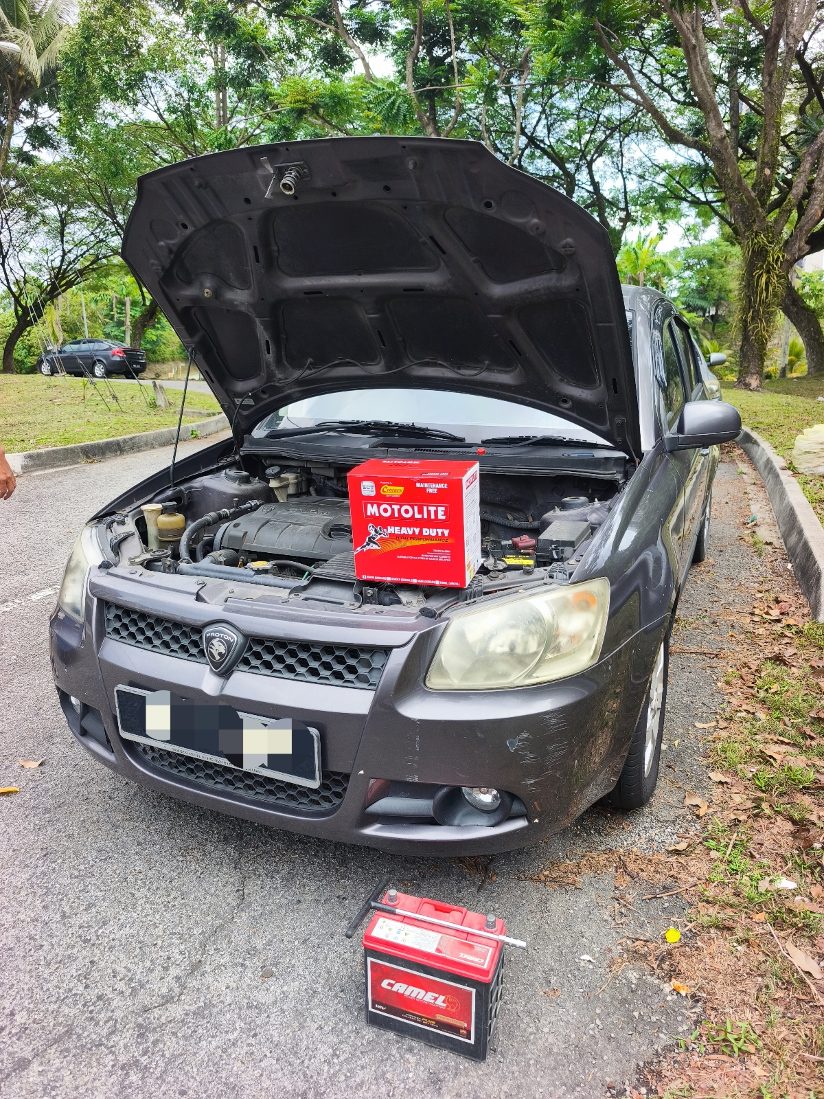 Bateri Kereta Proton Saga BLM NS60S Motolite Heavy Duty Hantar dan Pasang Bateri Kereta@Saujana Puchong
