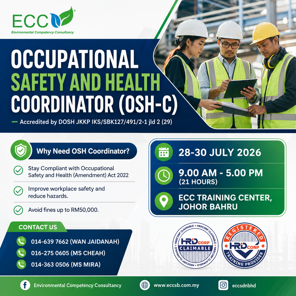 Does your company have 5 or more employees but still no OSH Coordinator? 😬