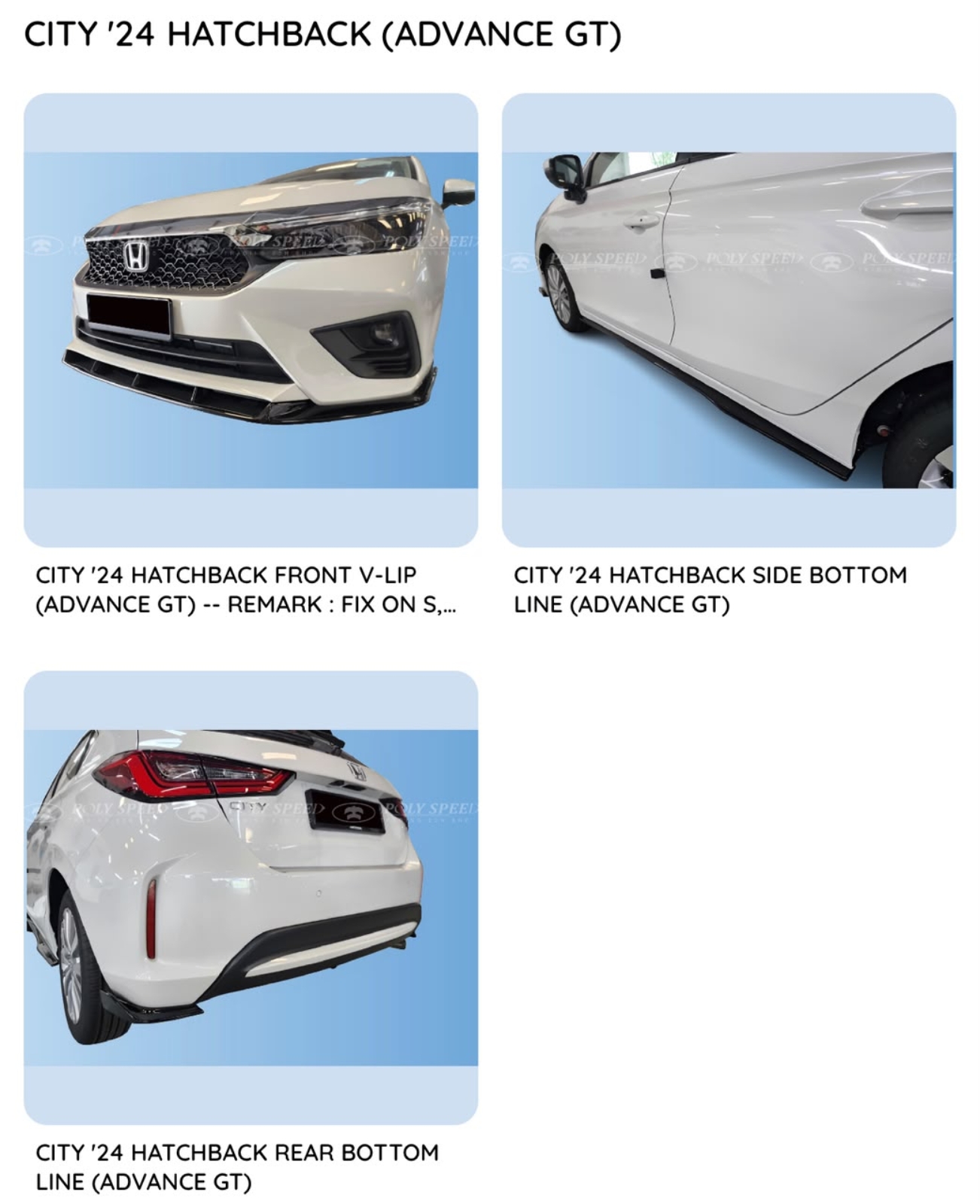 City 24 hatchback (advance GT )