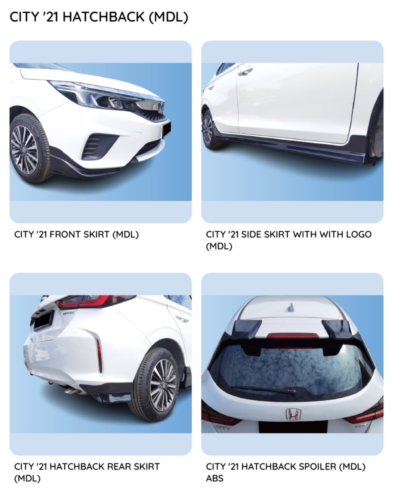 City 21 hatchback Modulo Bodykit