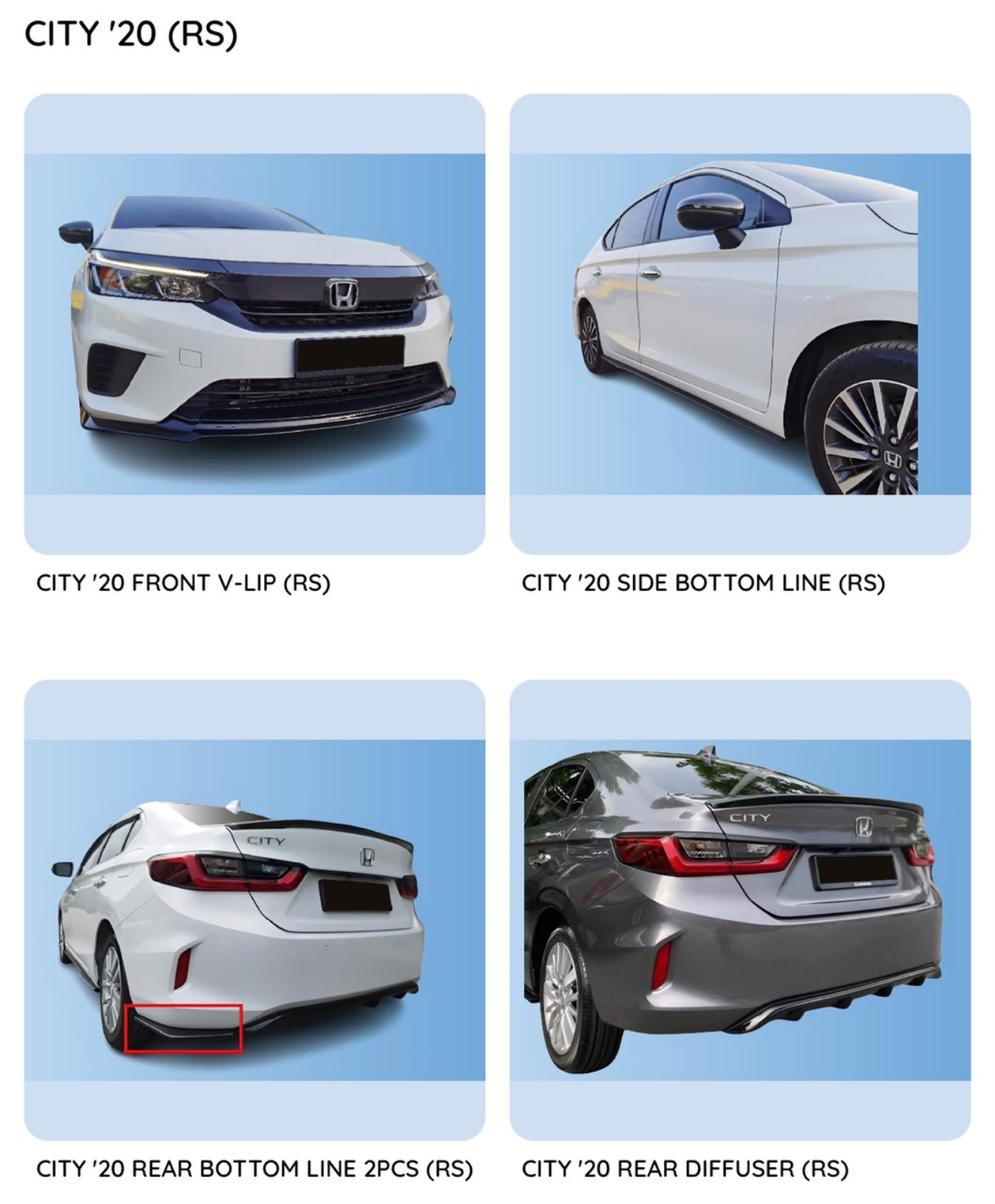 City 20 RS Bodykit