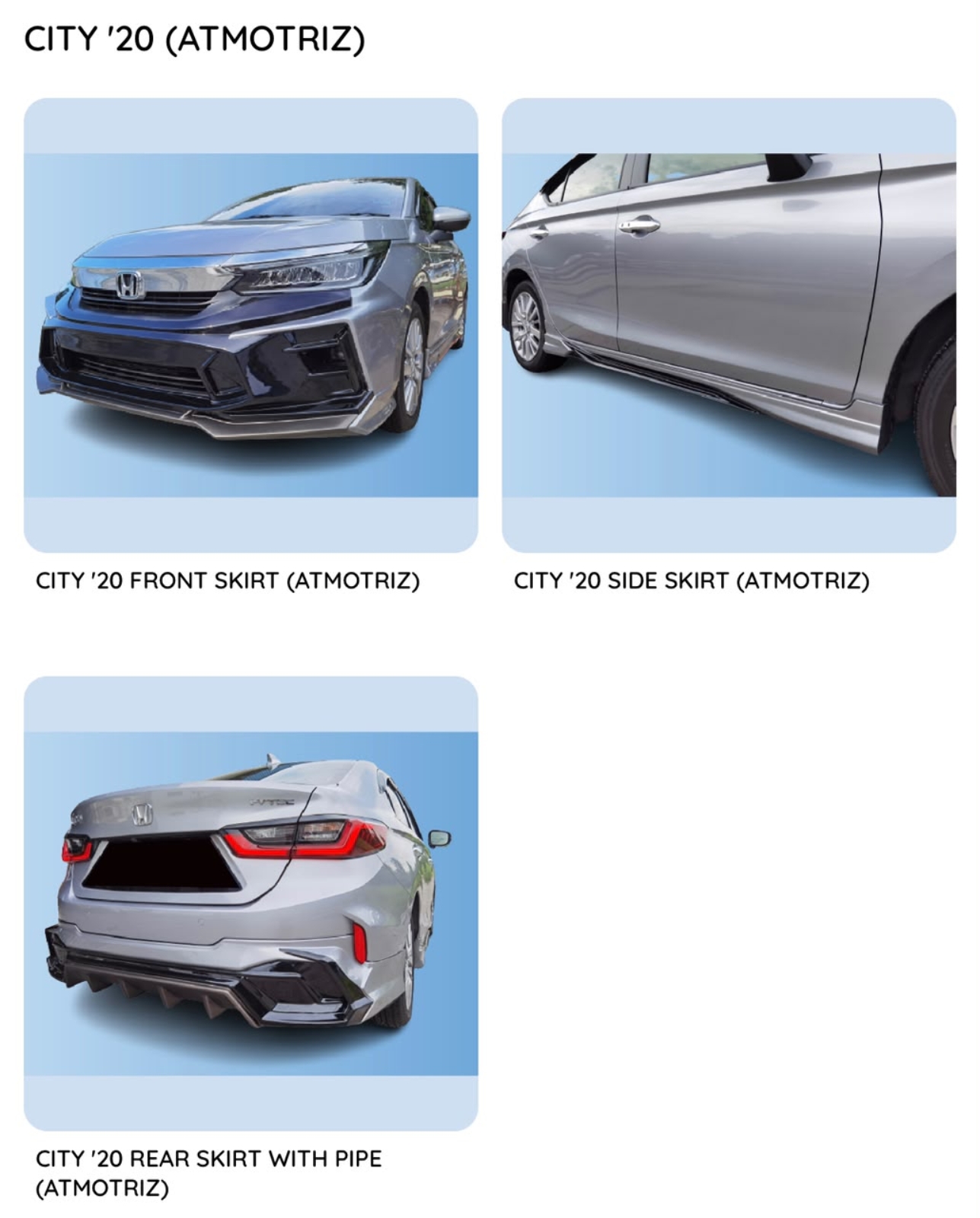 City 20 Atmotriz Bodykit