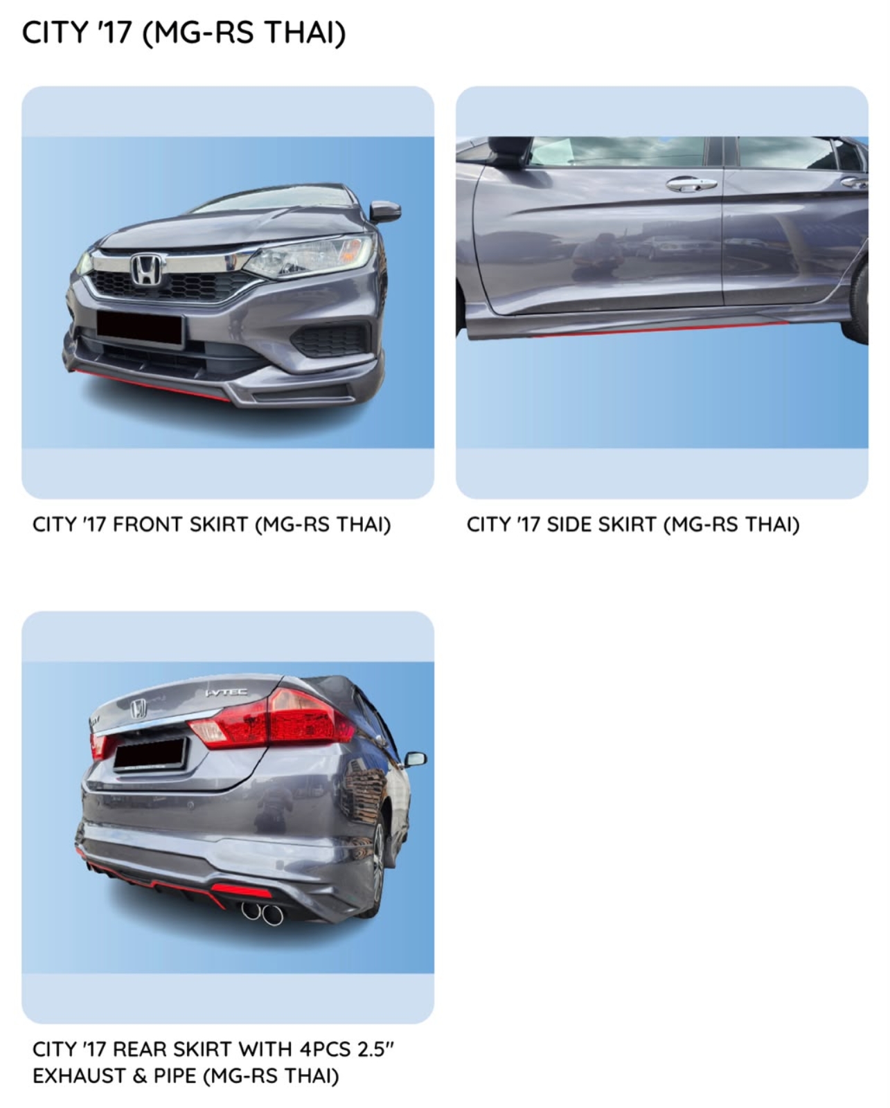 City 17 Mugen RS Bodykit