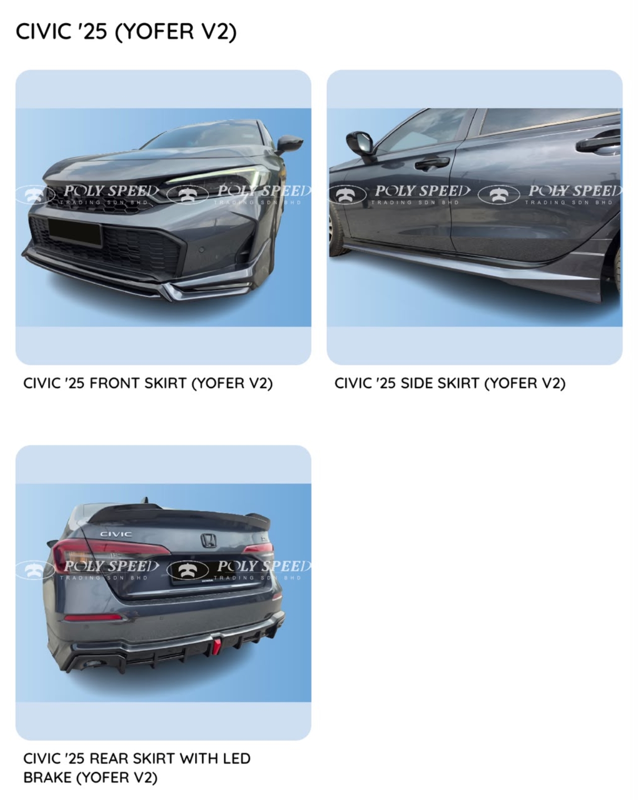 Civic FE 25 Yofer V2 Bodykit