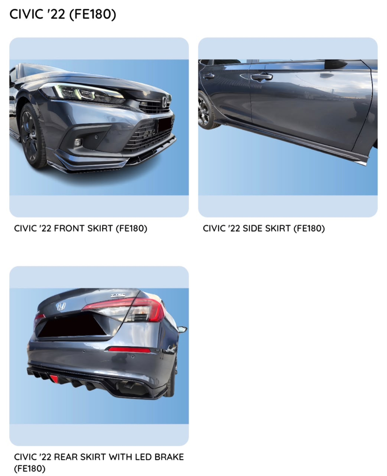 Civic FE (FE180) Bodykit