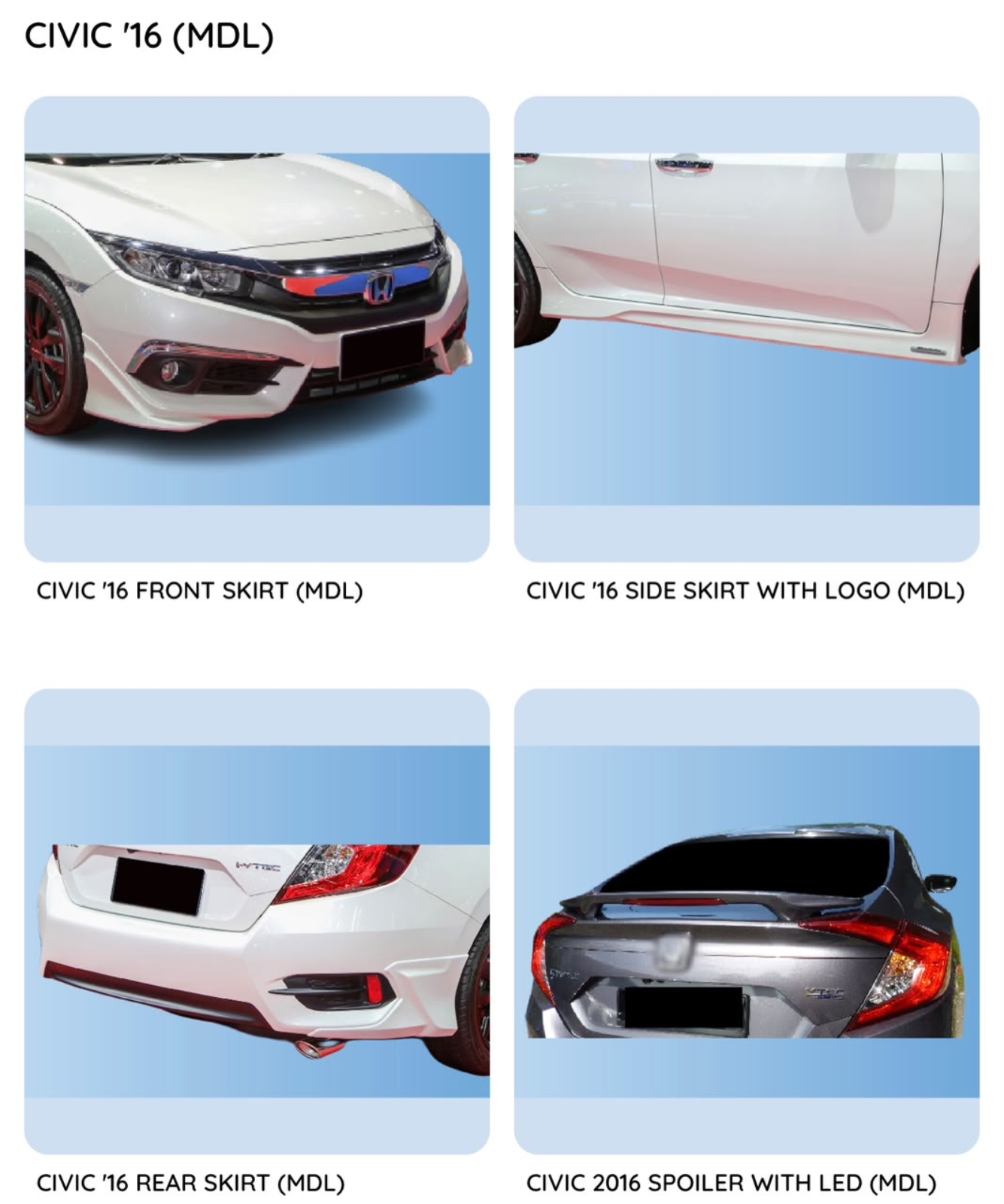 Civic FC 16 Modulo