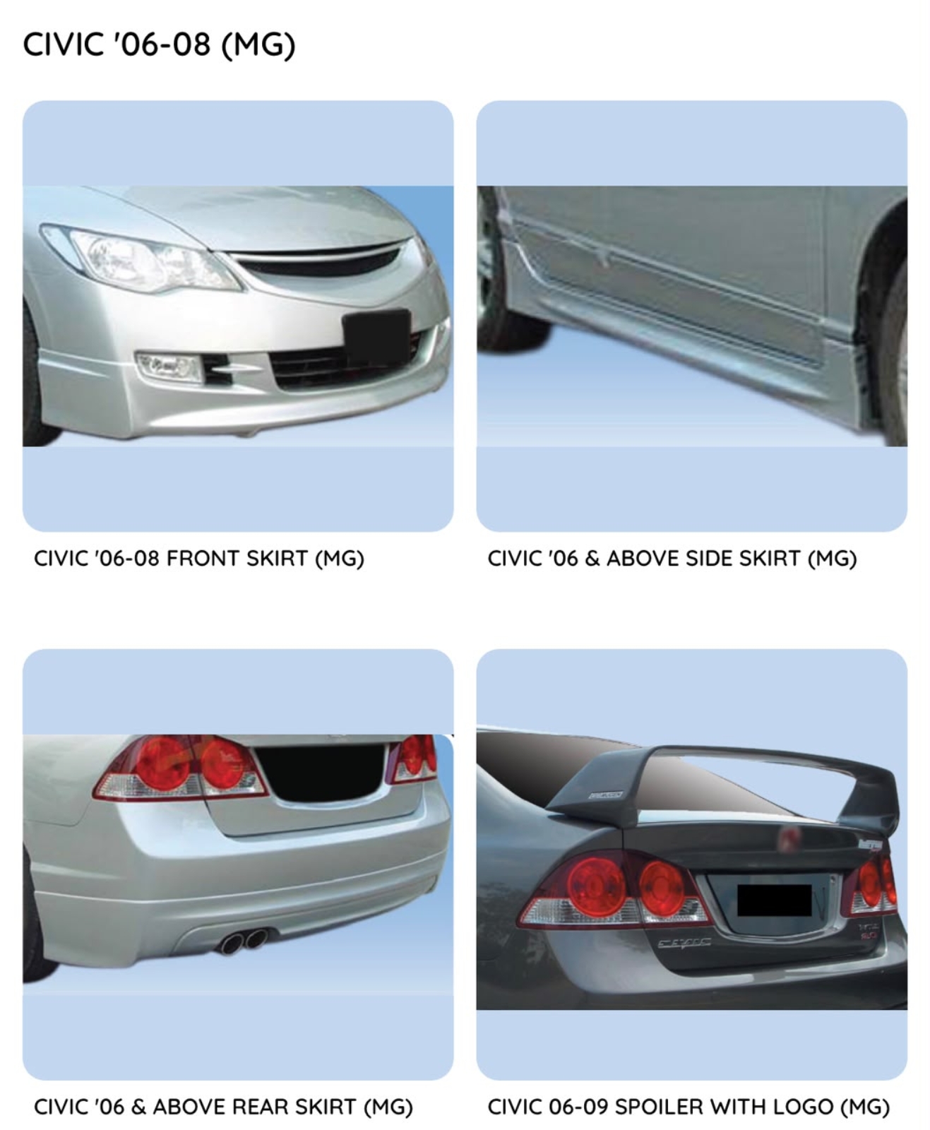 Civic FD 06 Mugen Bodykit