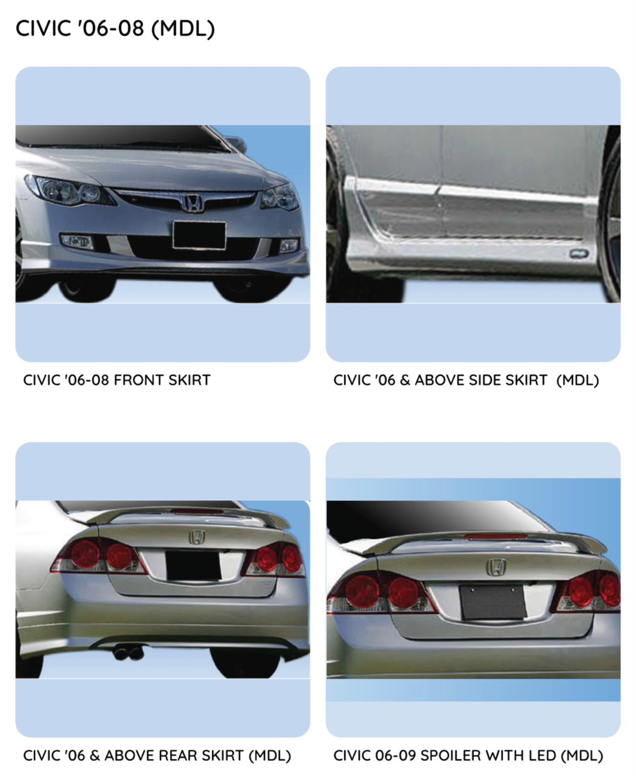 Civic FD 06 Modulo Bodykit