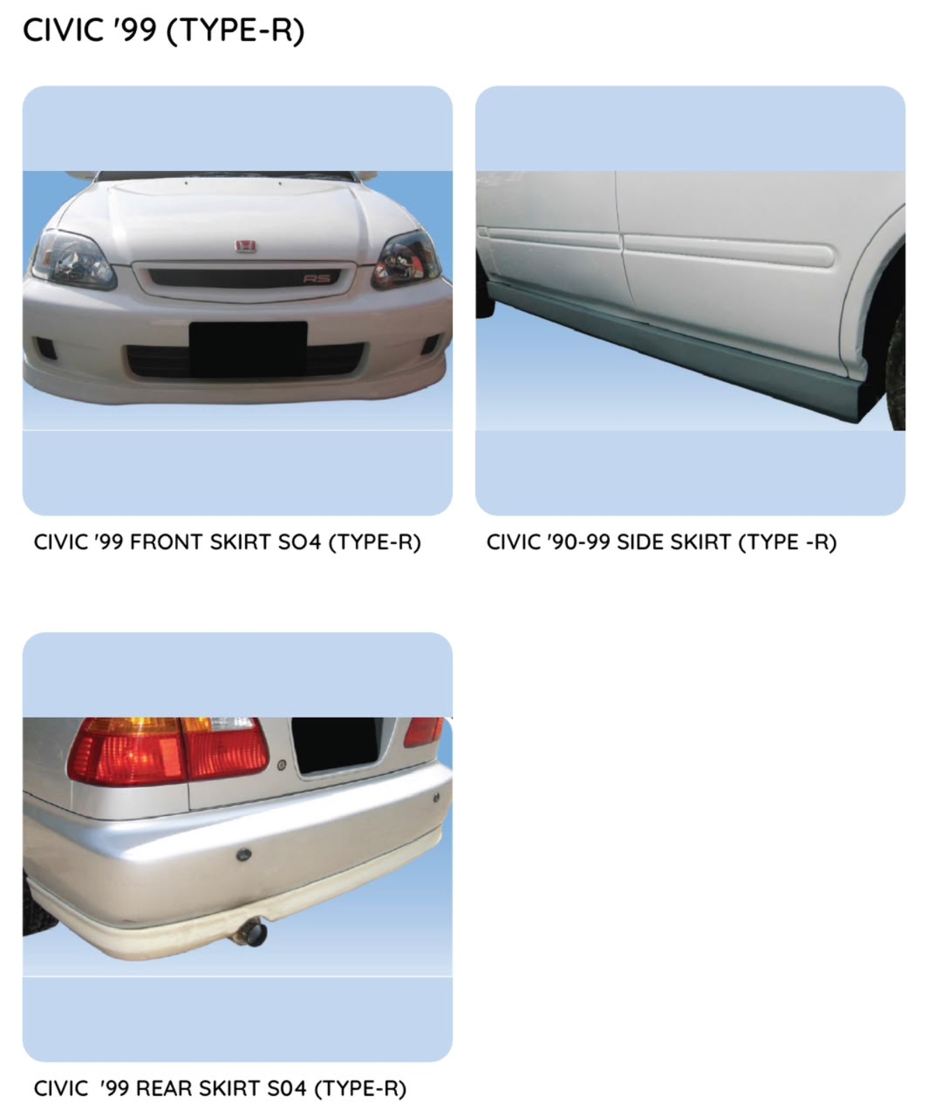 Civic 99 Type R Bodykit