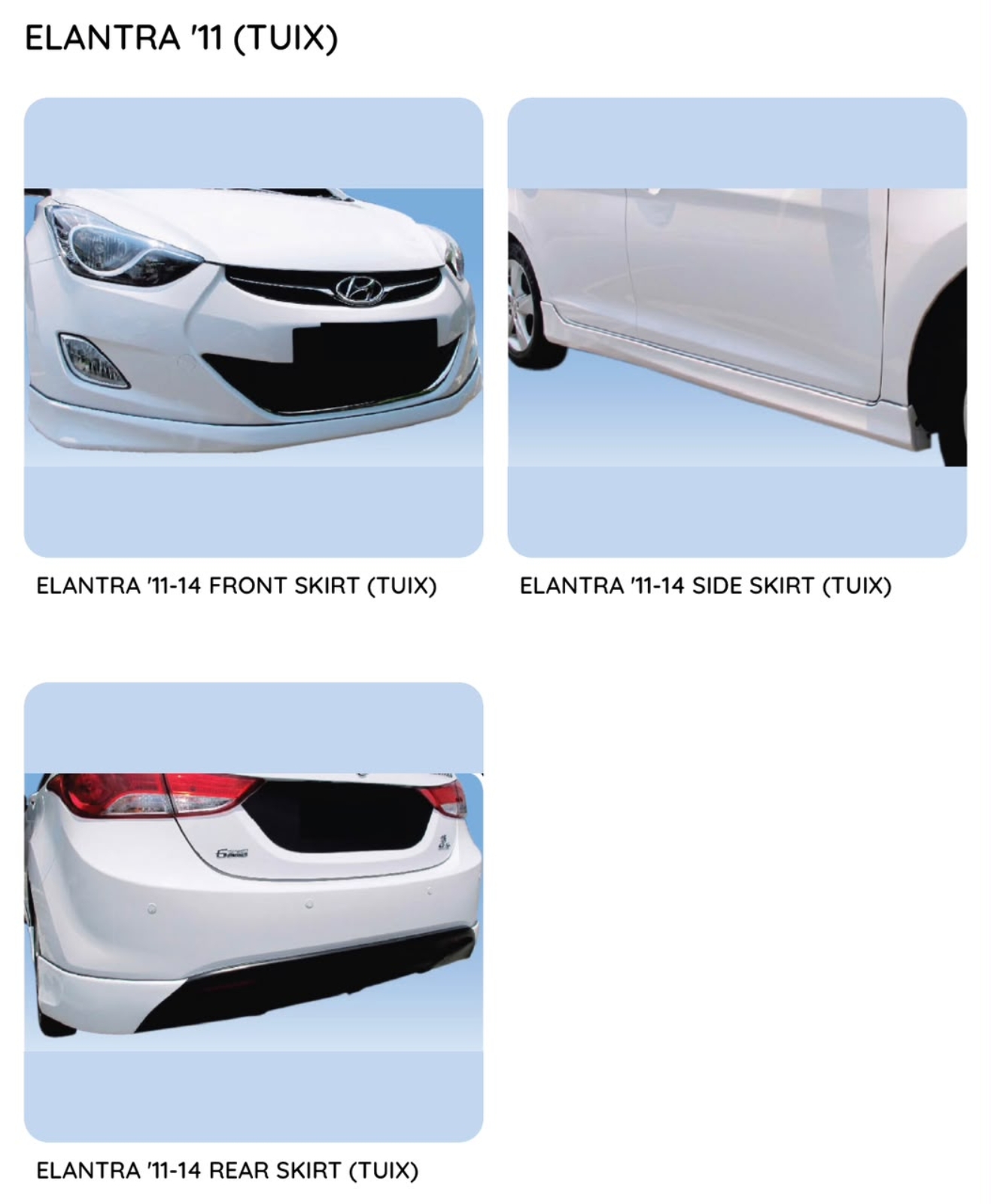 Elantra TUIX Bodykit