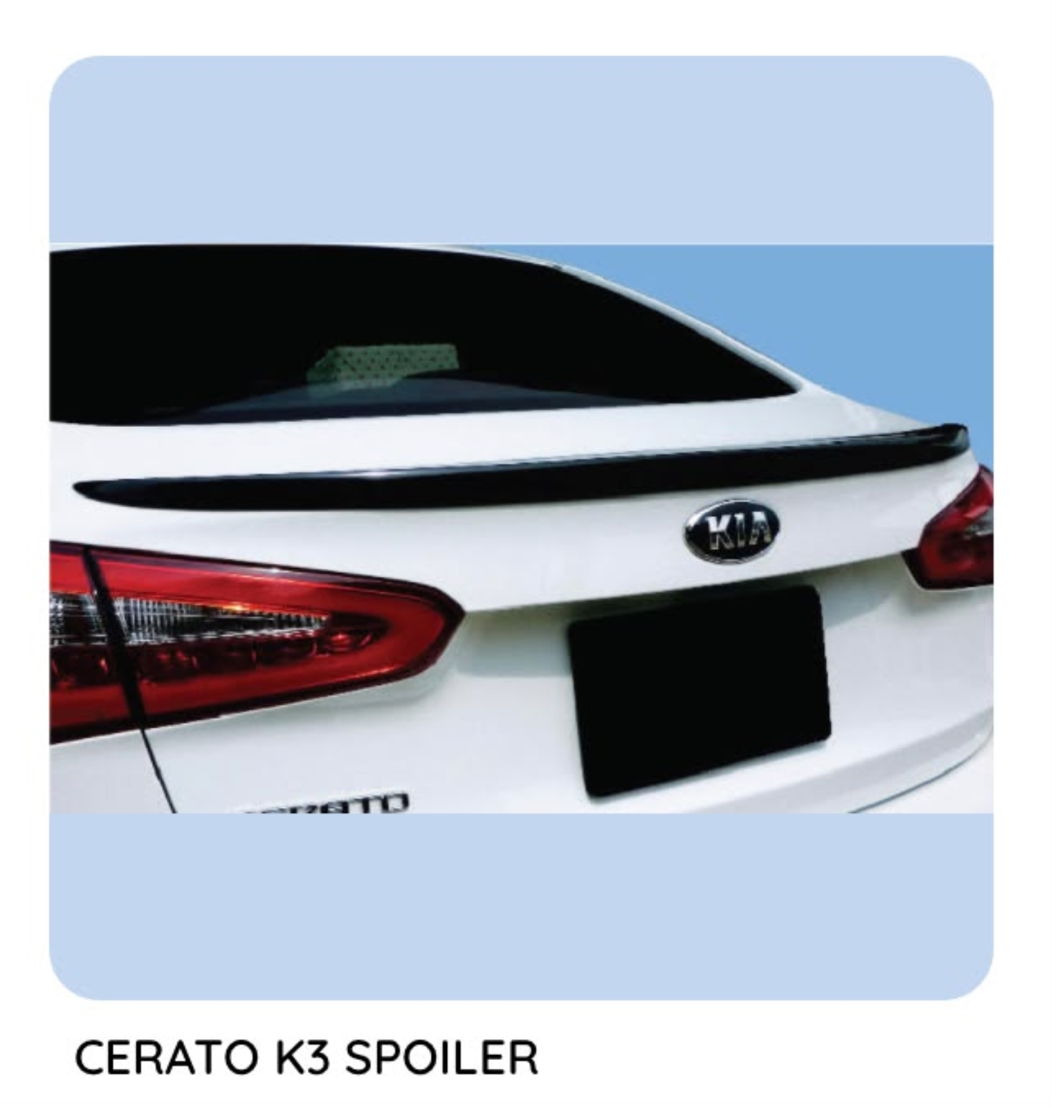 Cerato K3 Spoiler