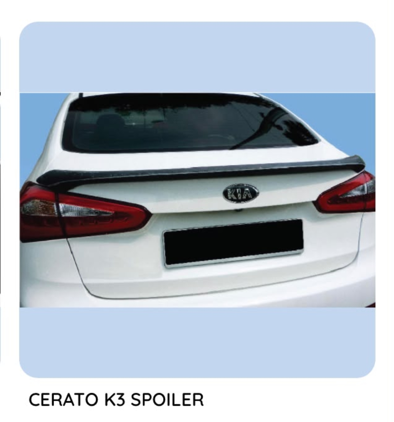 Cerato K3 Spoiler