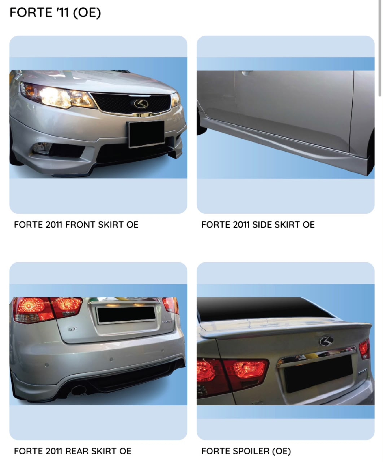 Forte OEM Bodykit