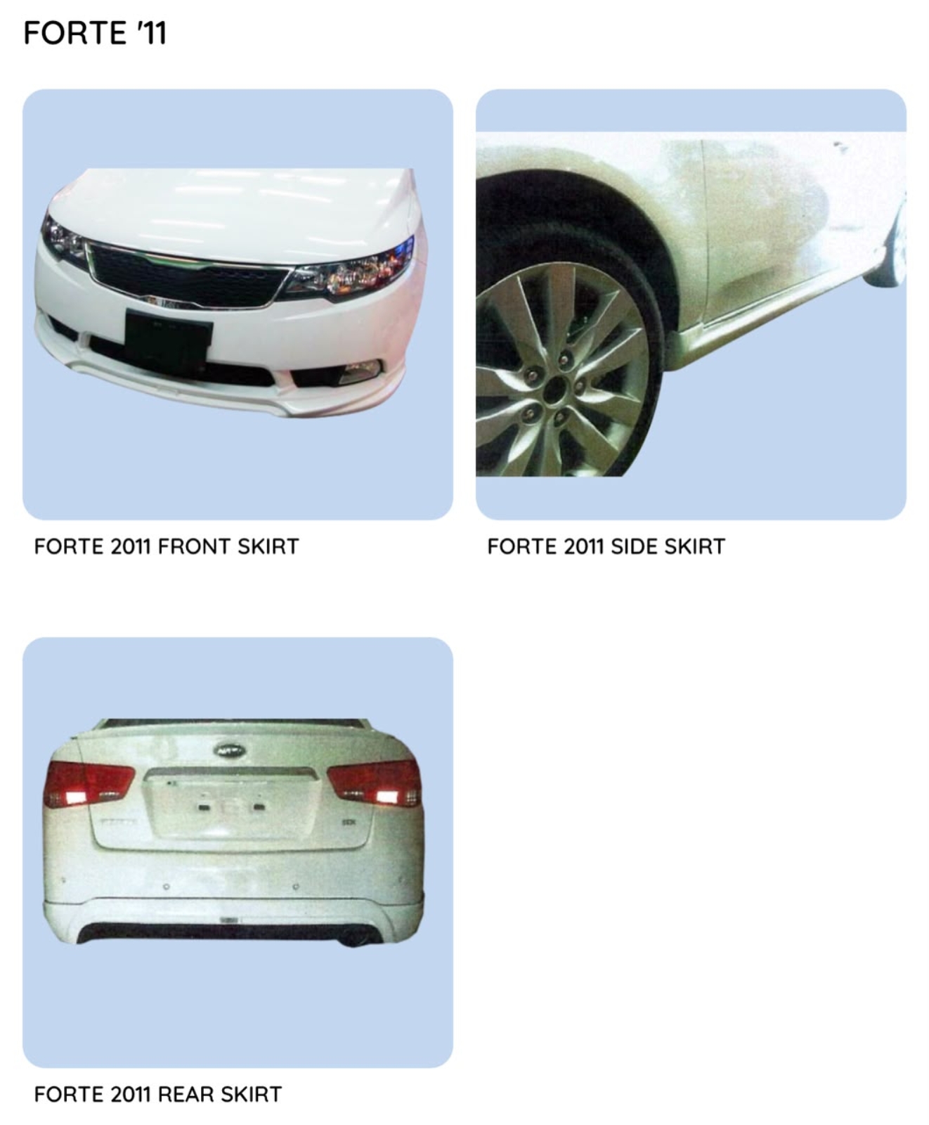 Forte 11 Bodykit